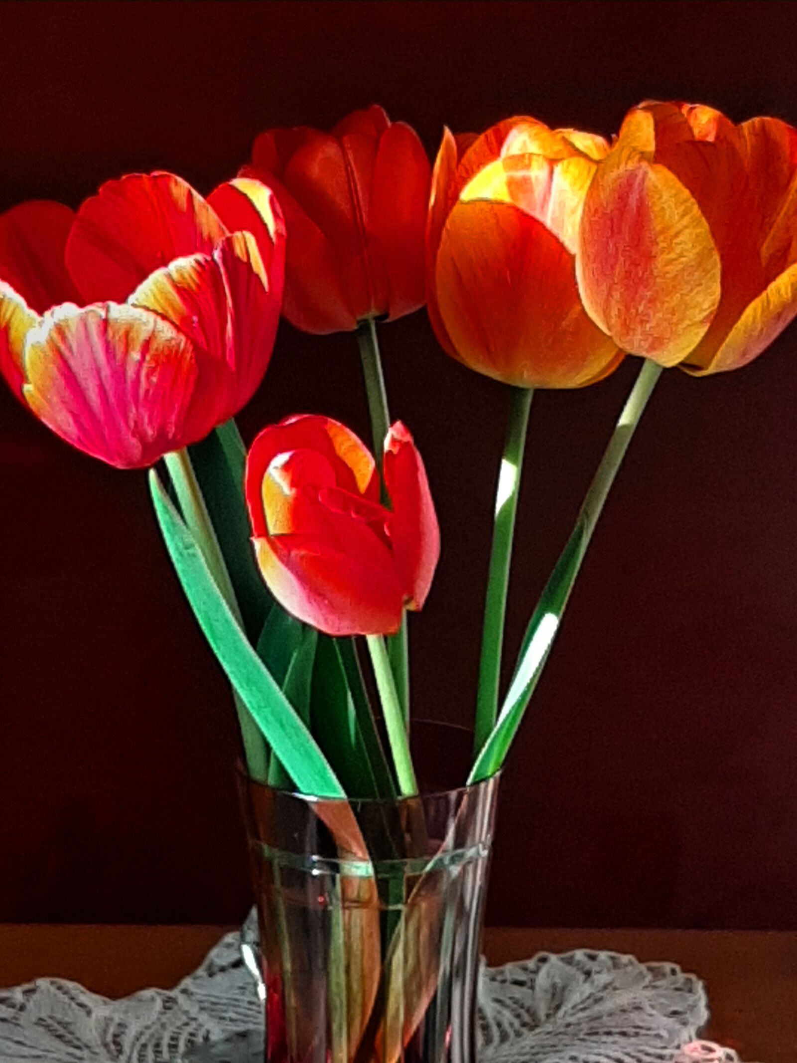 Samsung Galaxy A50 sample photo. Tulips, spring, garden photography