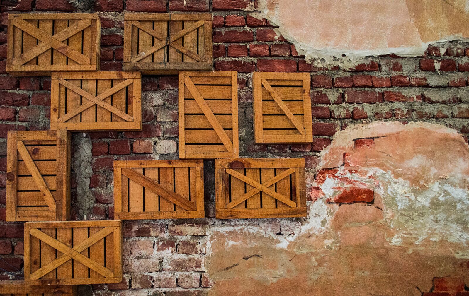 Nikon D3200 sample photo. Wall, bricks, chipped photography