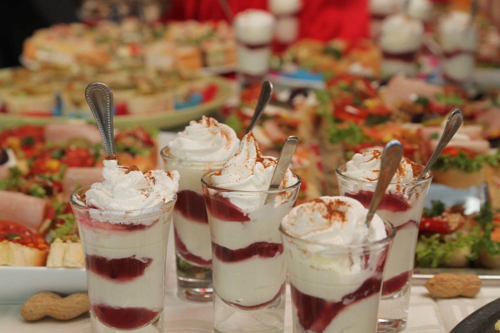 Canon EOS 7D sample photo. Banquet, buffet, cream, food photography