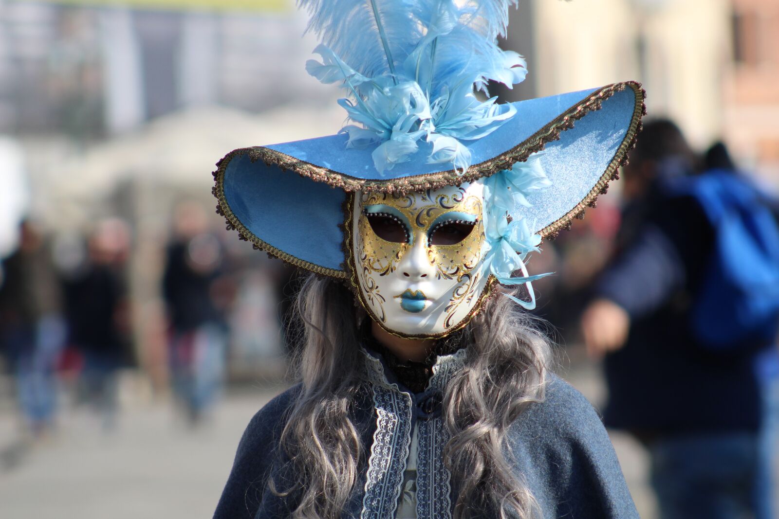 Canon EF75-300mm f/4-5.6 sample photo. Venice, carnival, mask photography