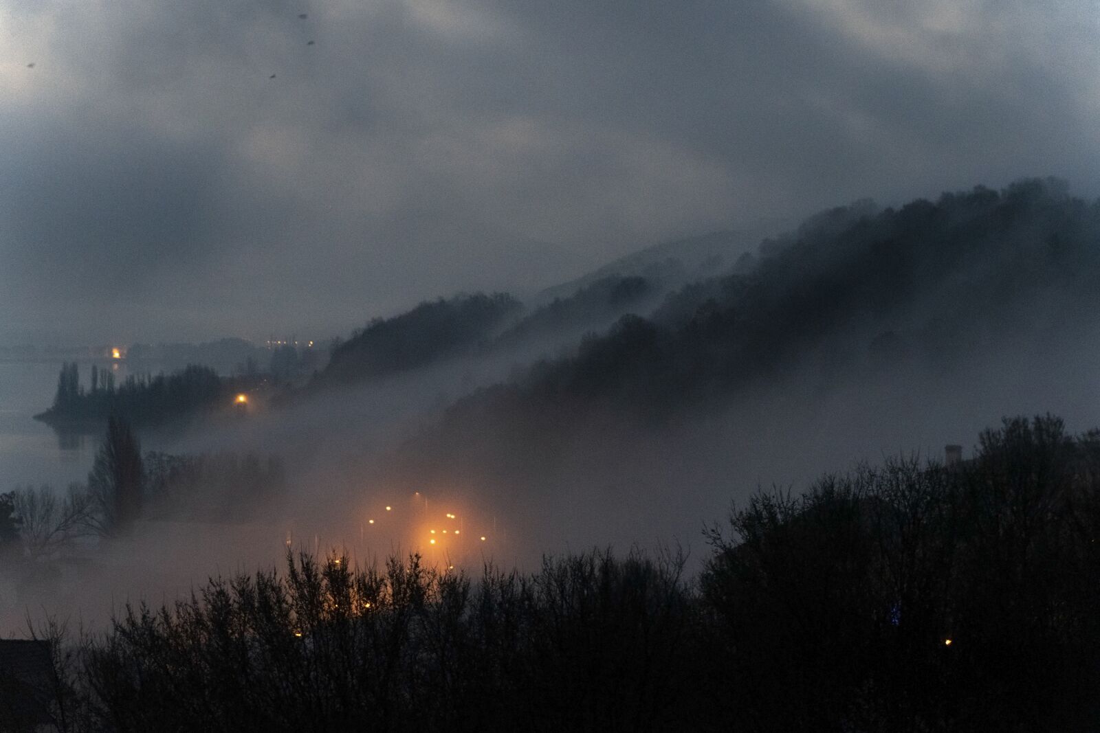 Nikon D5300 sample photo. Fog, lake, tree photography