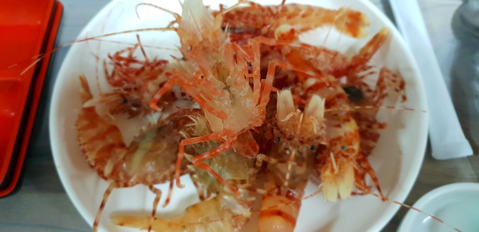 Samsung Galaxy S9+ sample photo. Floral shrimp, gourmet, sashimi photography