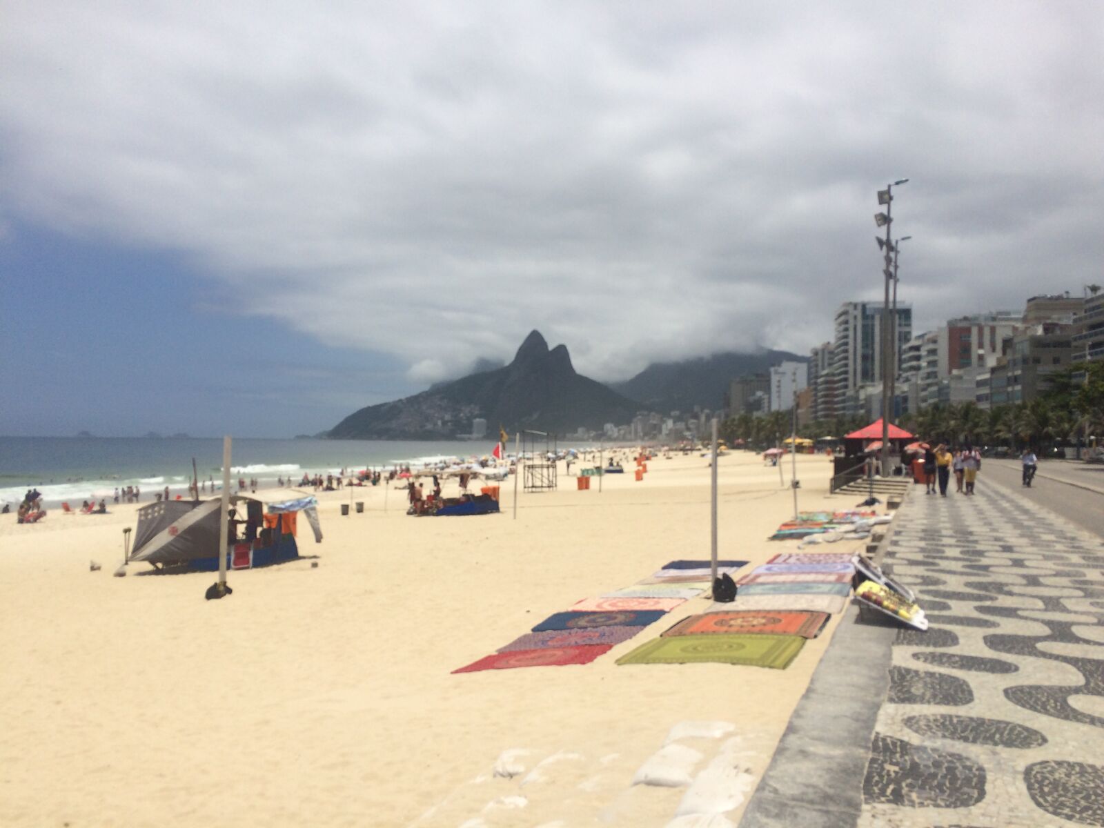 iPhone 5s back camera 4.15mm f/2.2 sample photo. Ipanema beach, rio, brazil photography