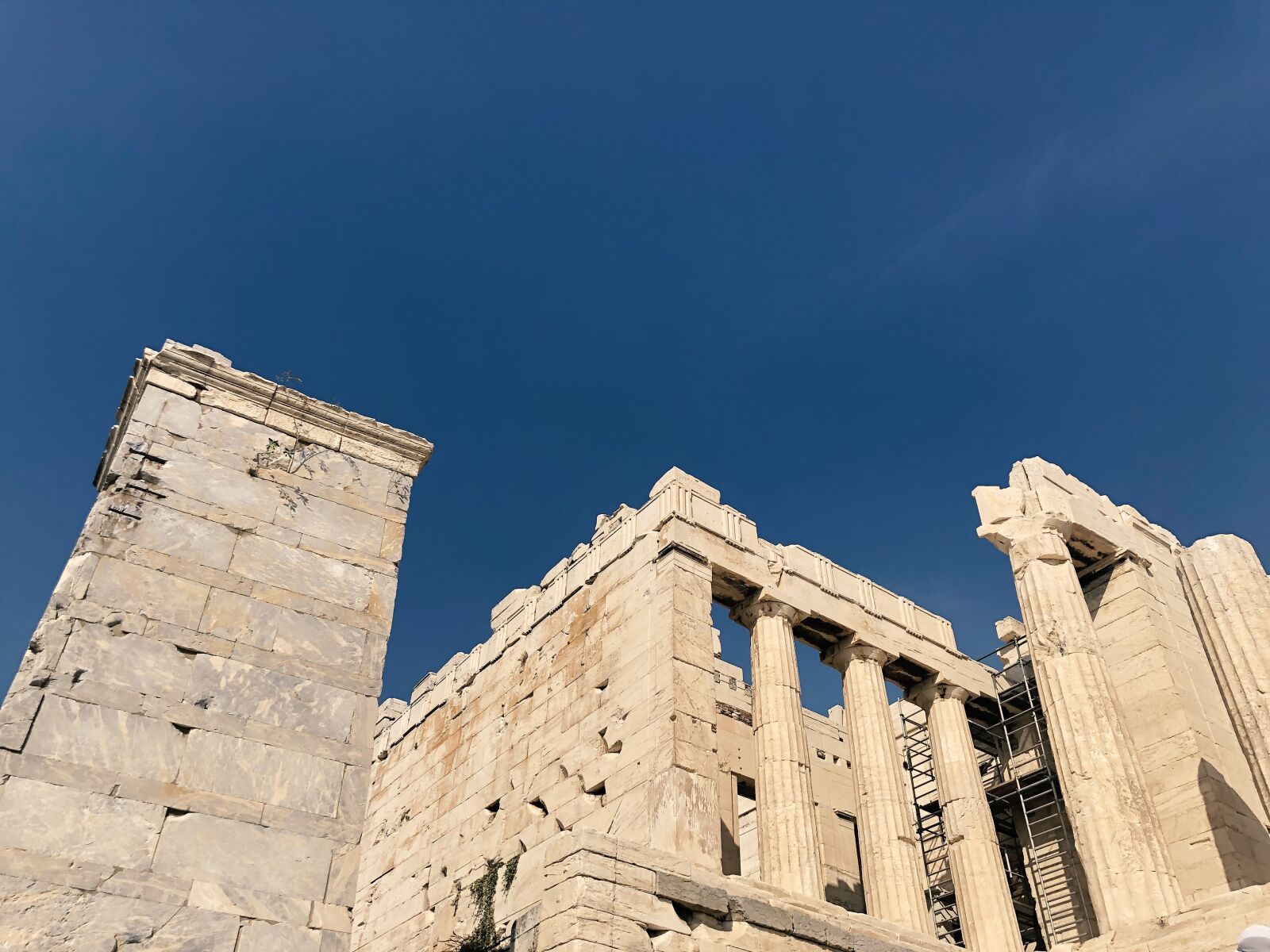 iPhone X back dual camera 4mm f/1.8 sample photo. Acropolis, parthenon, greece photography
