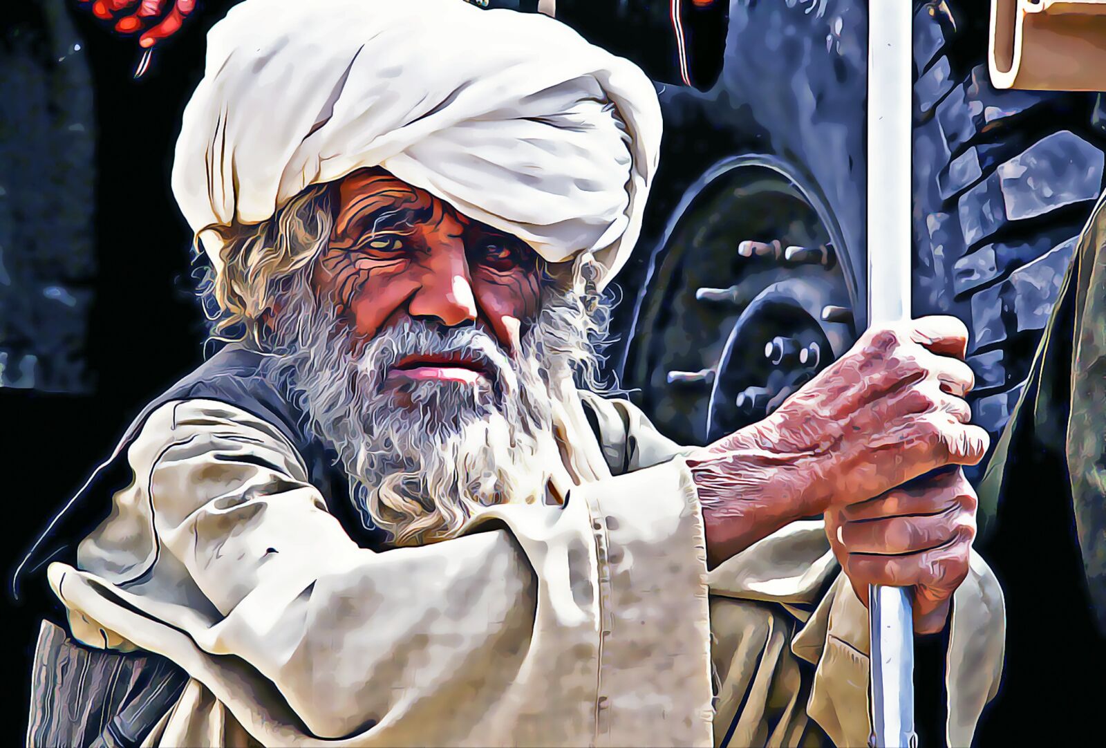 Canon EOS 5D Mark II sample photo. Afghanistan, man, old photography