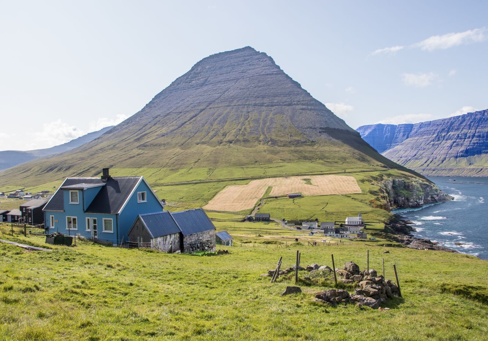 Canon EF-S 18-135mm F3.5-5.6 IS USM sample photo. Faroe islands, landscape, houses photography
