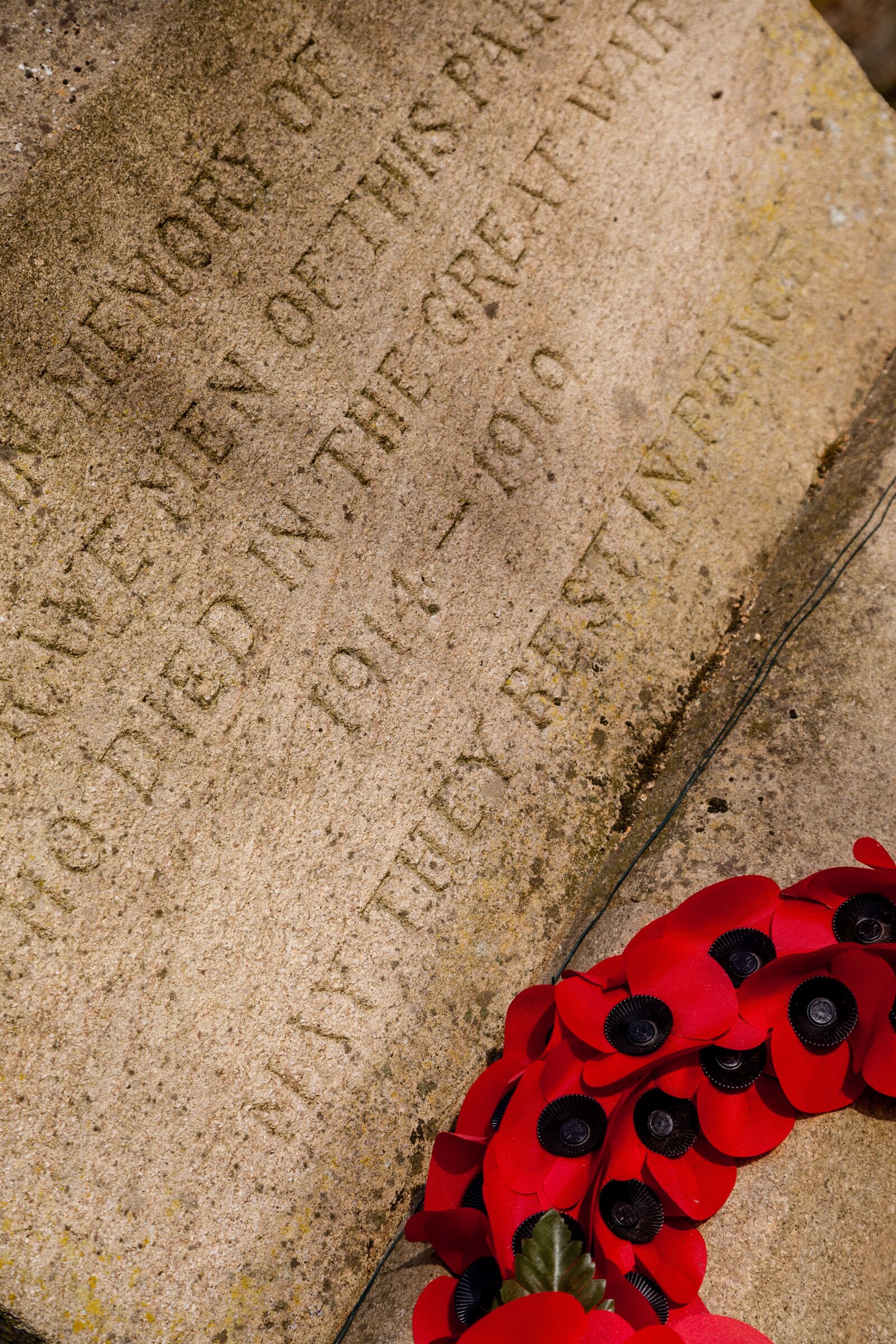 Canon EOS 5D Mark II sample photo. War memorial, wreath, poppy photography