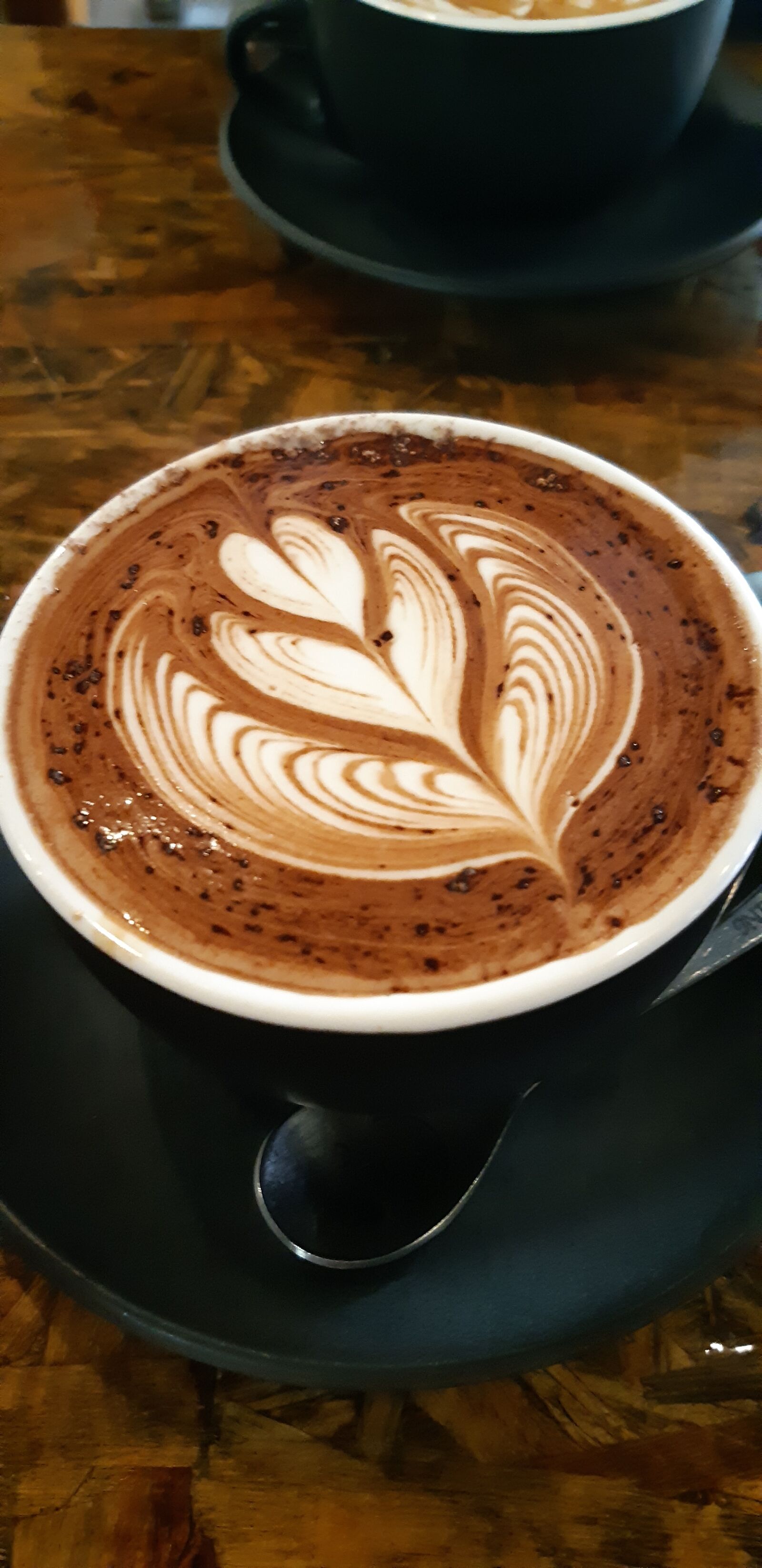 Samsung Galaxy A8(2018) sample photo. Coffee, latte art, cafe photography