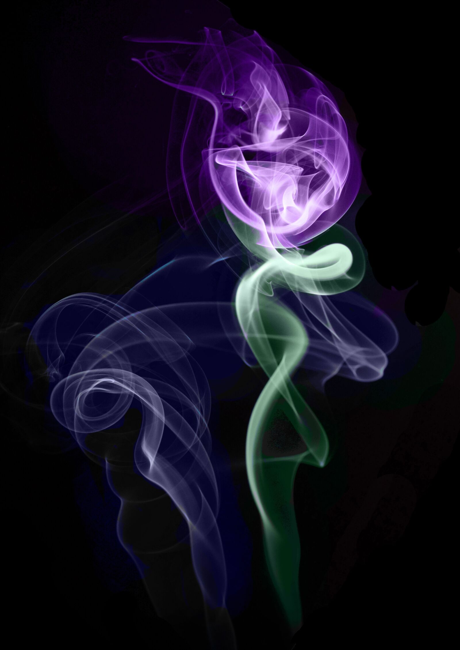 Canon EOS 500D (EOS Rebel T1i / EOS Kiss X3) sample photo. Smoke, colored, blue photography