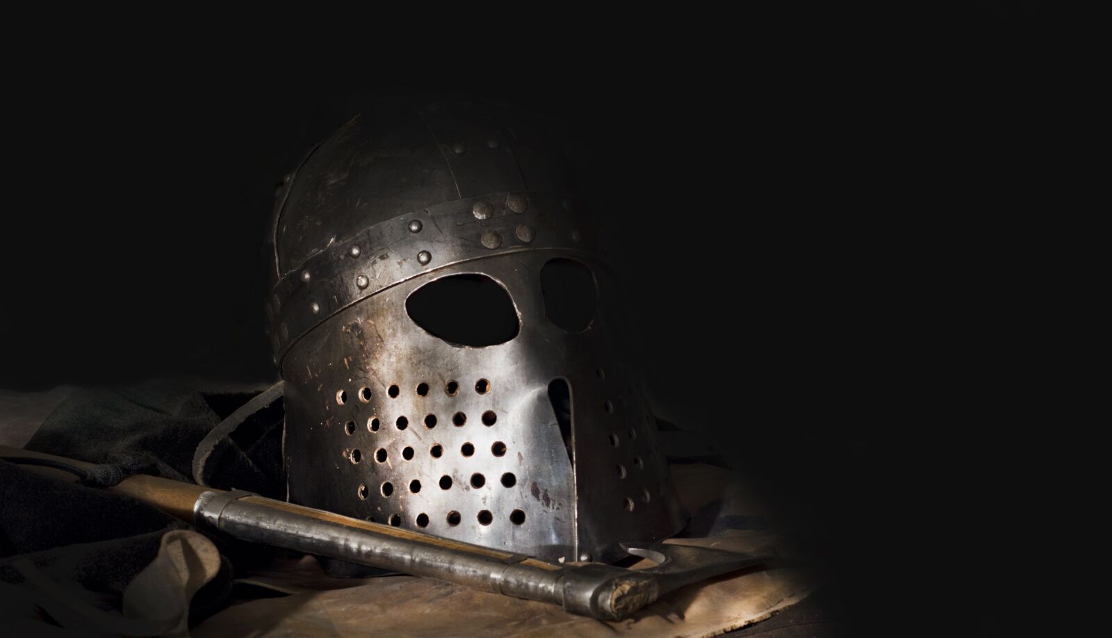 Nikon D5100 sample photo. Helmet, axe, vikings photography