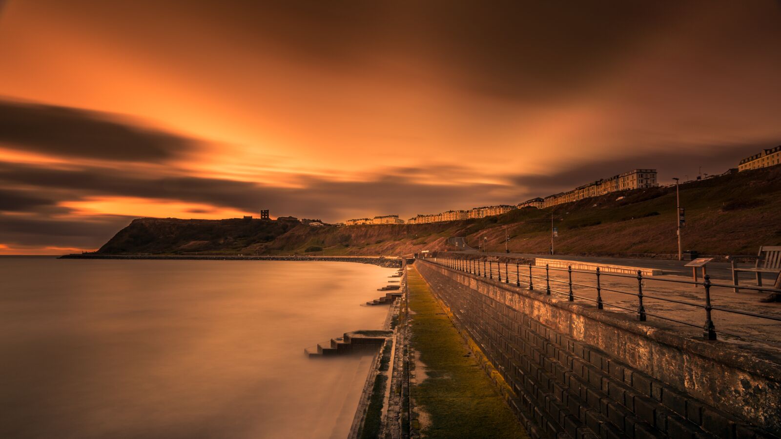 Tokina AT-X Pro 11-16mm F2.8 DX II sample photo. Long exposure, scarborough, yorkshire photography
