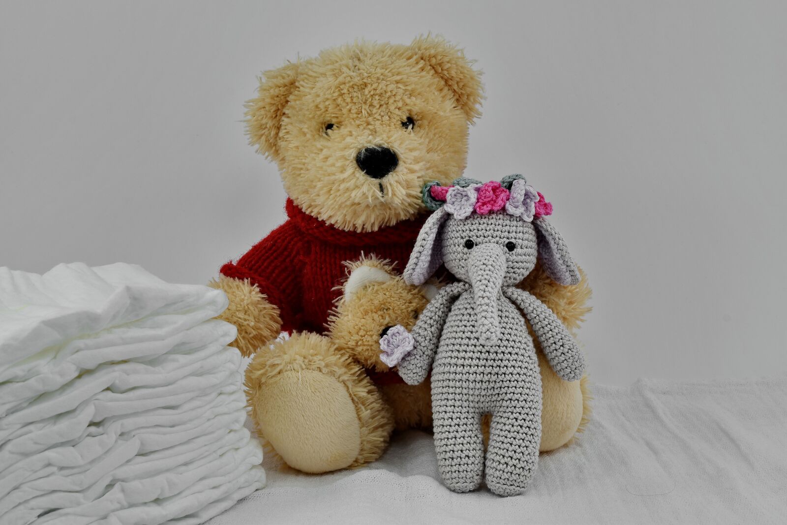 Nikon D5500 sample photo. Diaper, dolls, photo studio photography