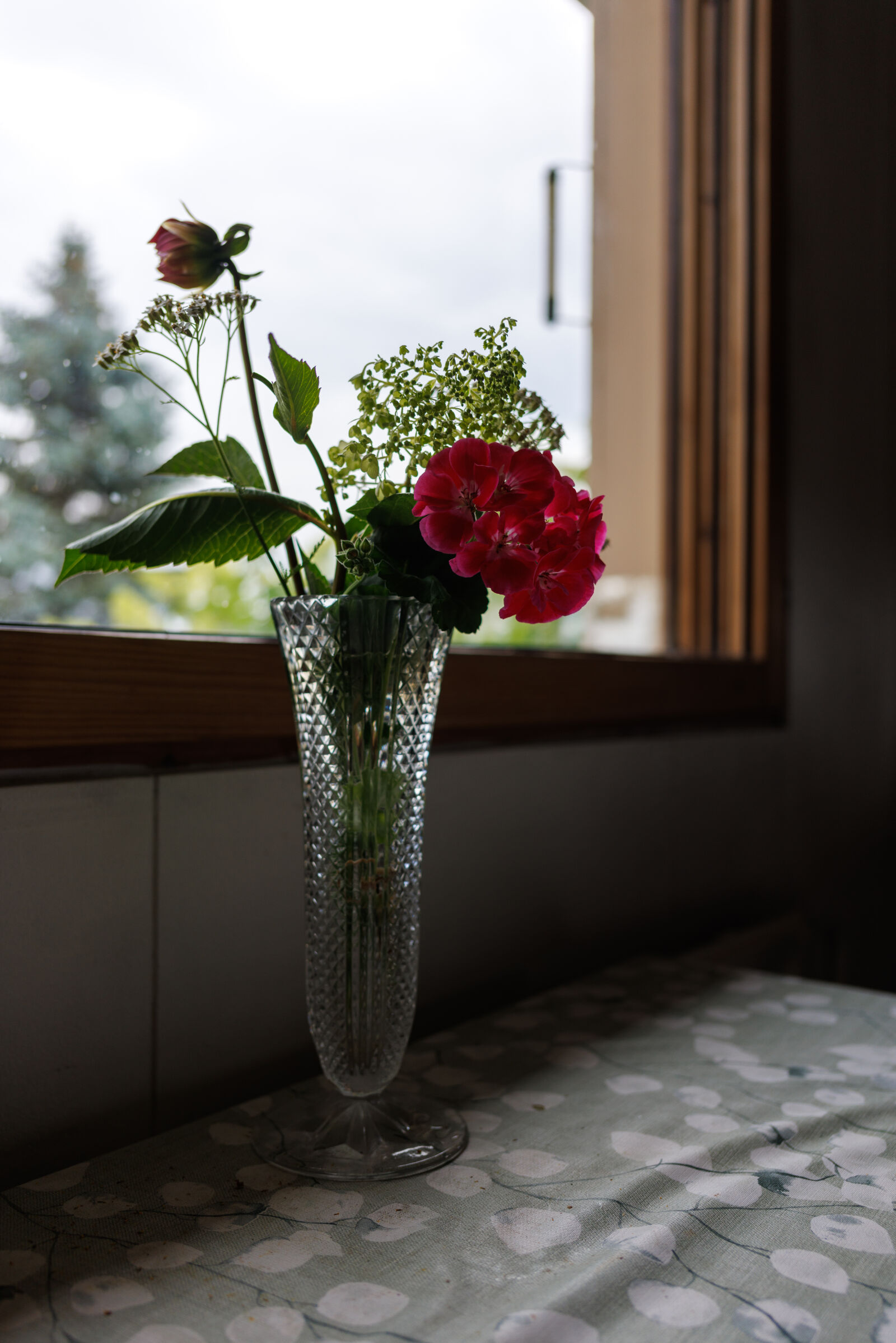 Canon RF 28-70mm F2L USM sample photo. Flowers by the window photography