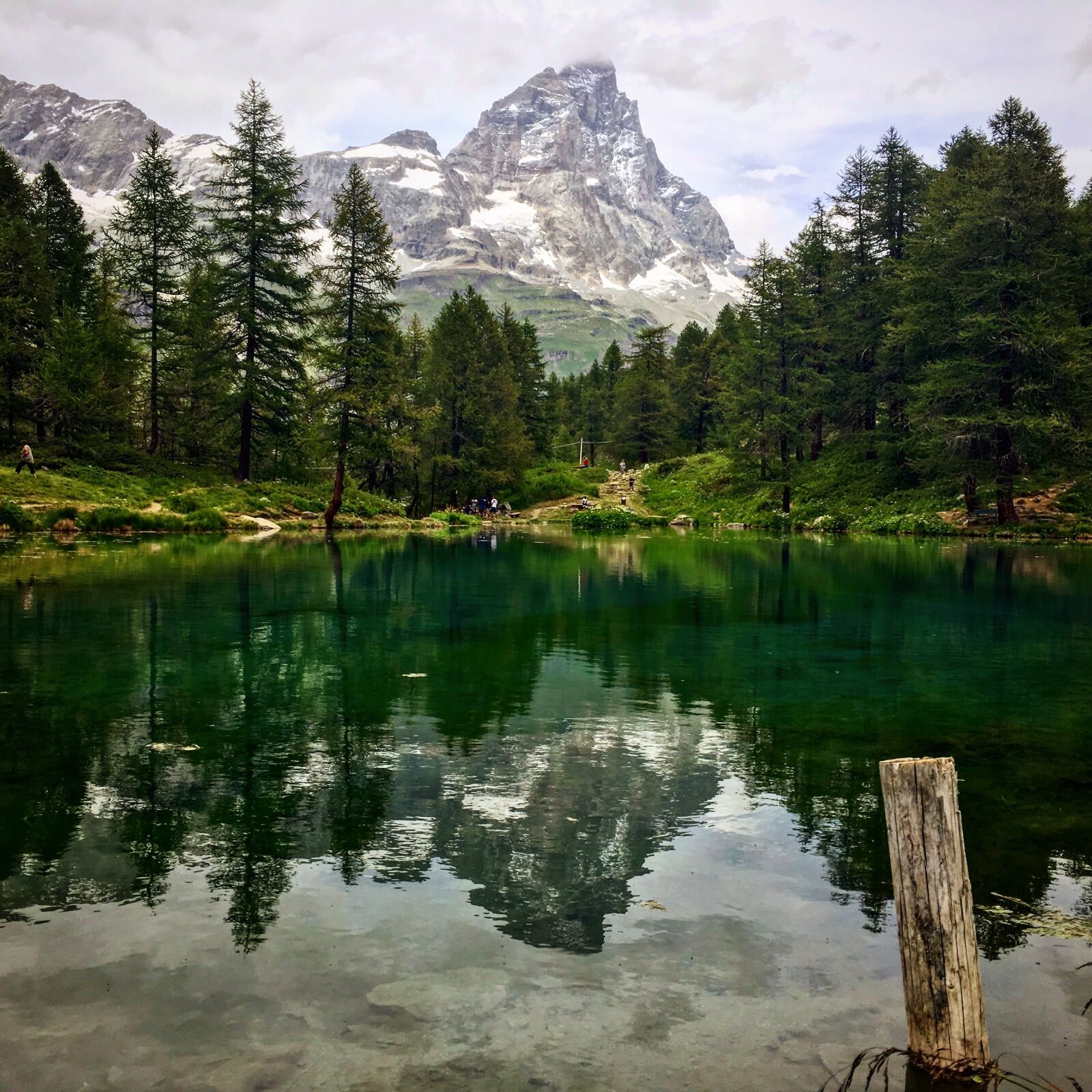 Apple iPhone 6s sample photo. Mountain, lake, cervinia photography