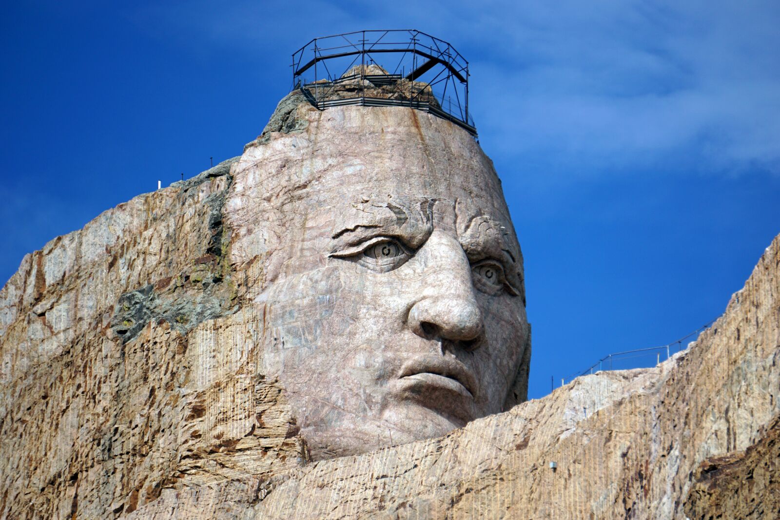 Sony E 55-210mm F4.5-6.3 OSS sample photo. Crazy horse memorial, native photography