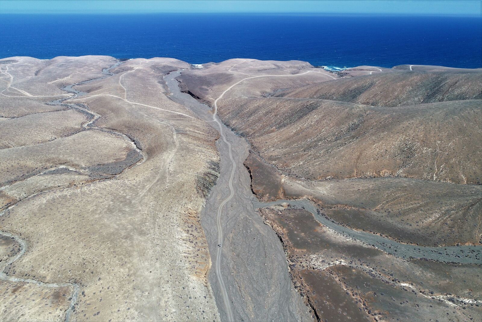 DJI FC6310 sample photo. Ravine, horizon, hiking photography