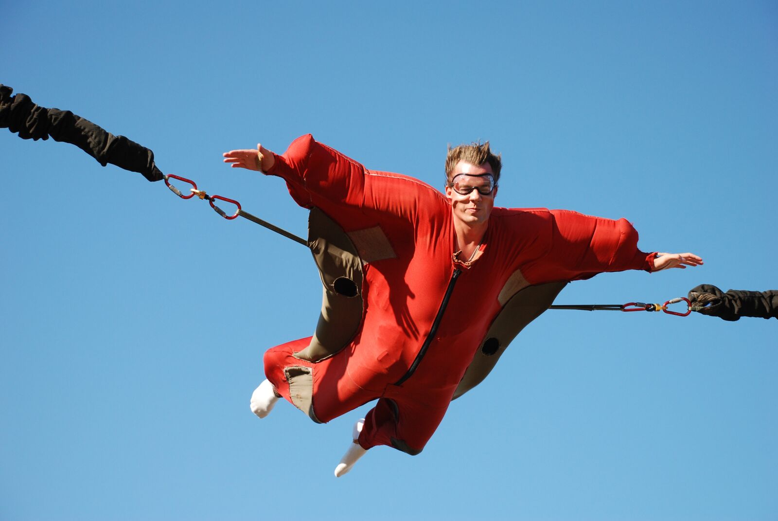 Nikon D80 sample photo. Man flying, manege, show photography