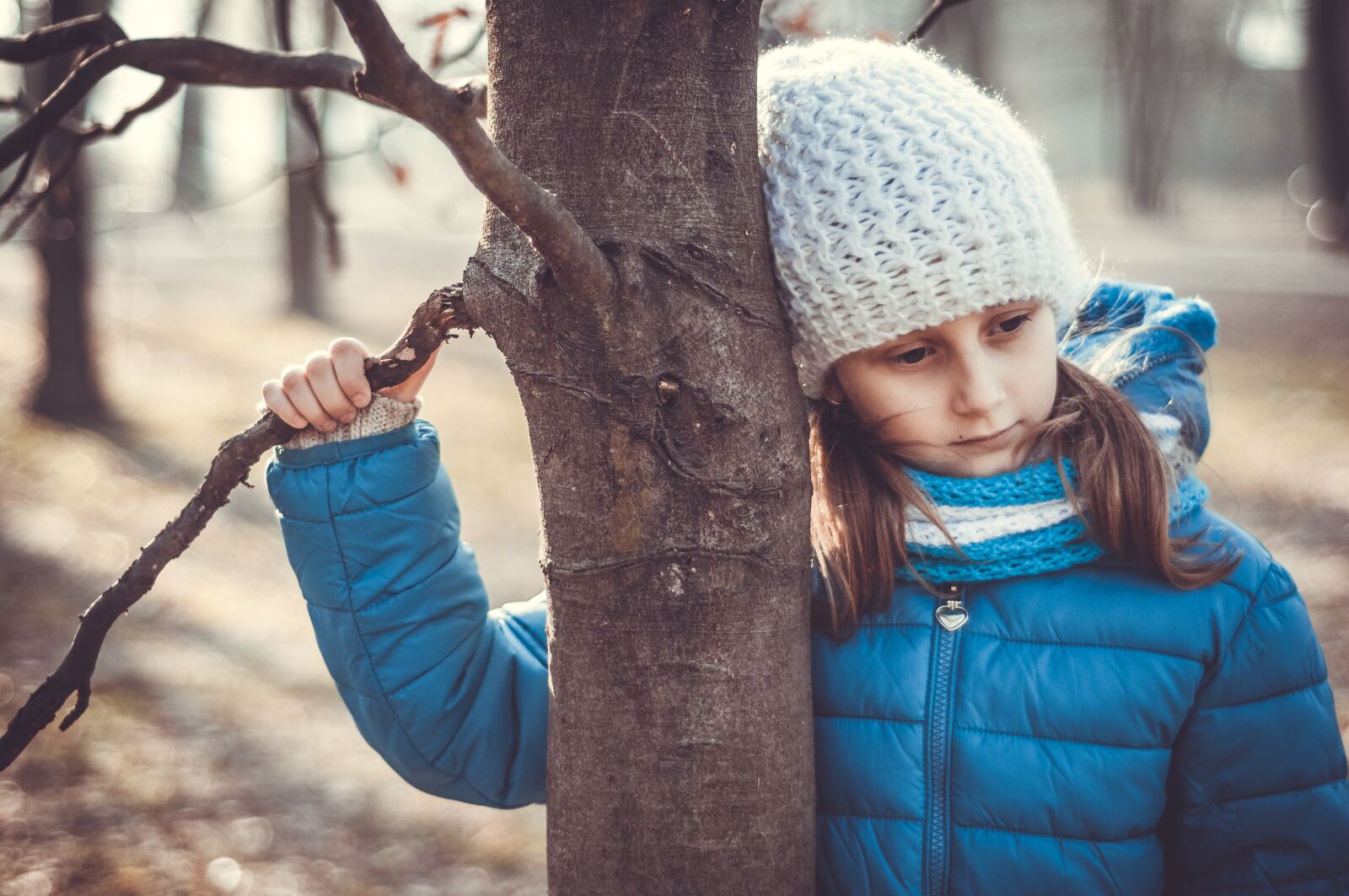 Nikon D300 sample photo. Girl, nature, sorrow photography