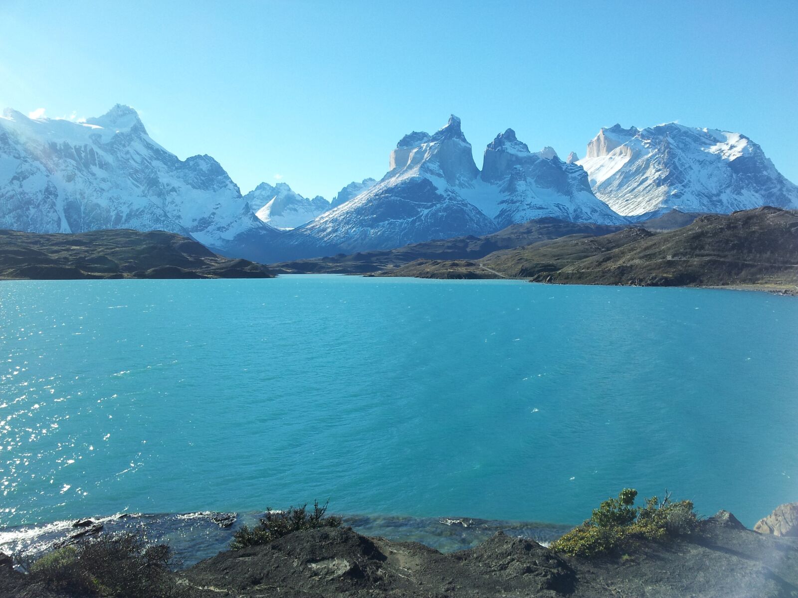 Samsung Galaxy S2 sample photo. Lake pehoe, patagonia, chile photography