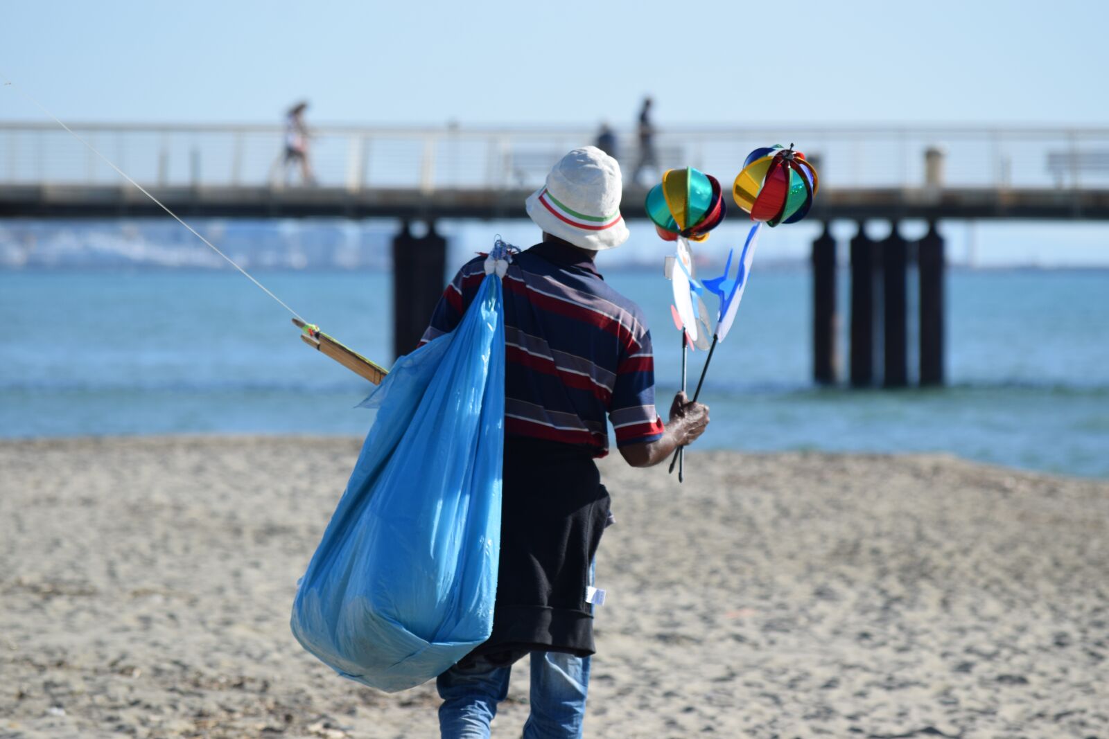 Nikon D3300 sample photo. Peddler, migrant, beach photography