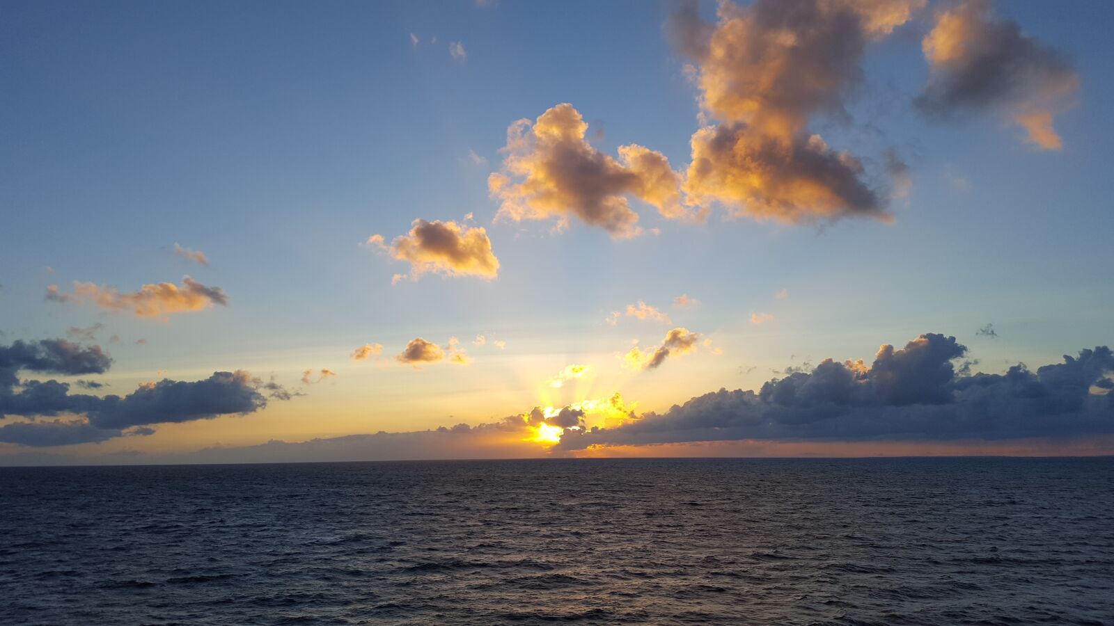 Samsung Galaxy S6 sample photo. Sunset, north sea, blue photography