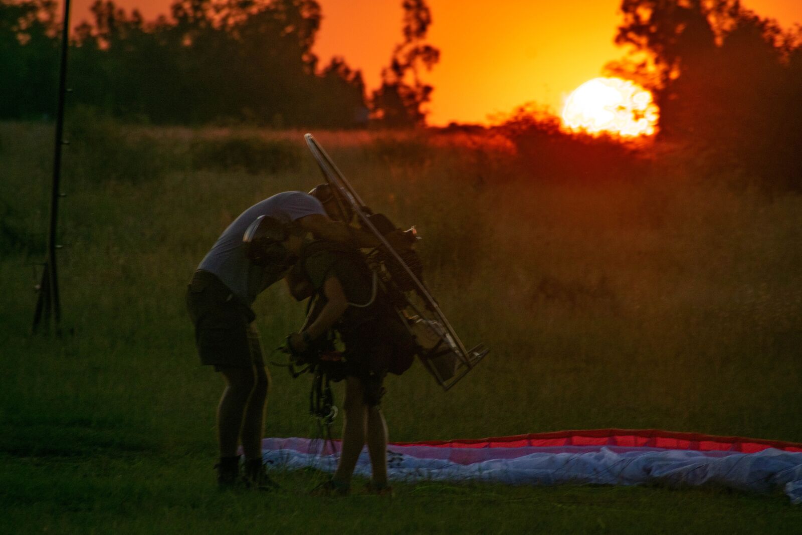 Nikon D3400 sample photo. Paramotor, flight, paragliding photography