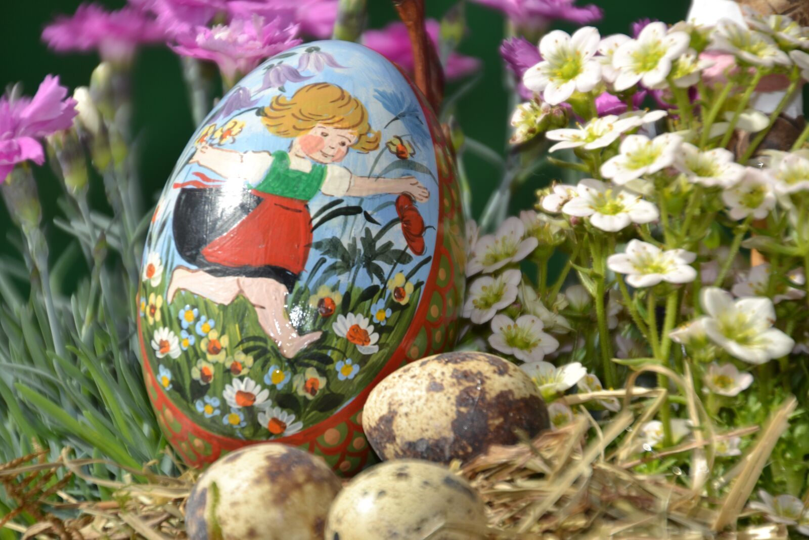 Nikon D3100 sample photo. Egg, painted, easter photography