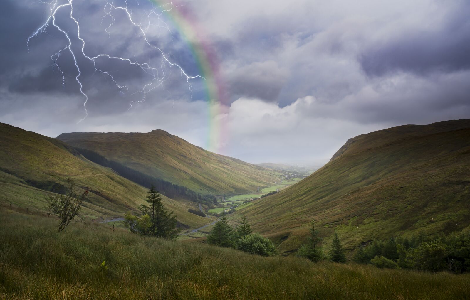 Nikon D750 sample photo. Valley, storm, clouds photography