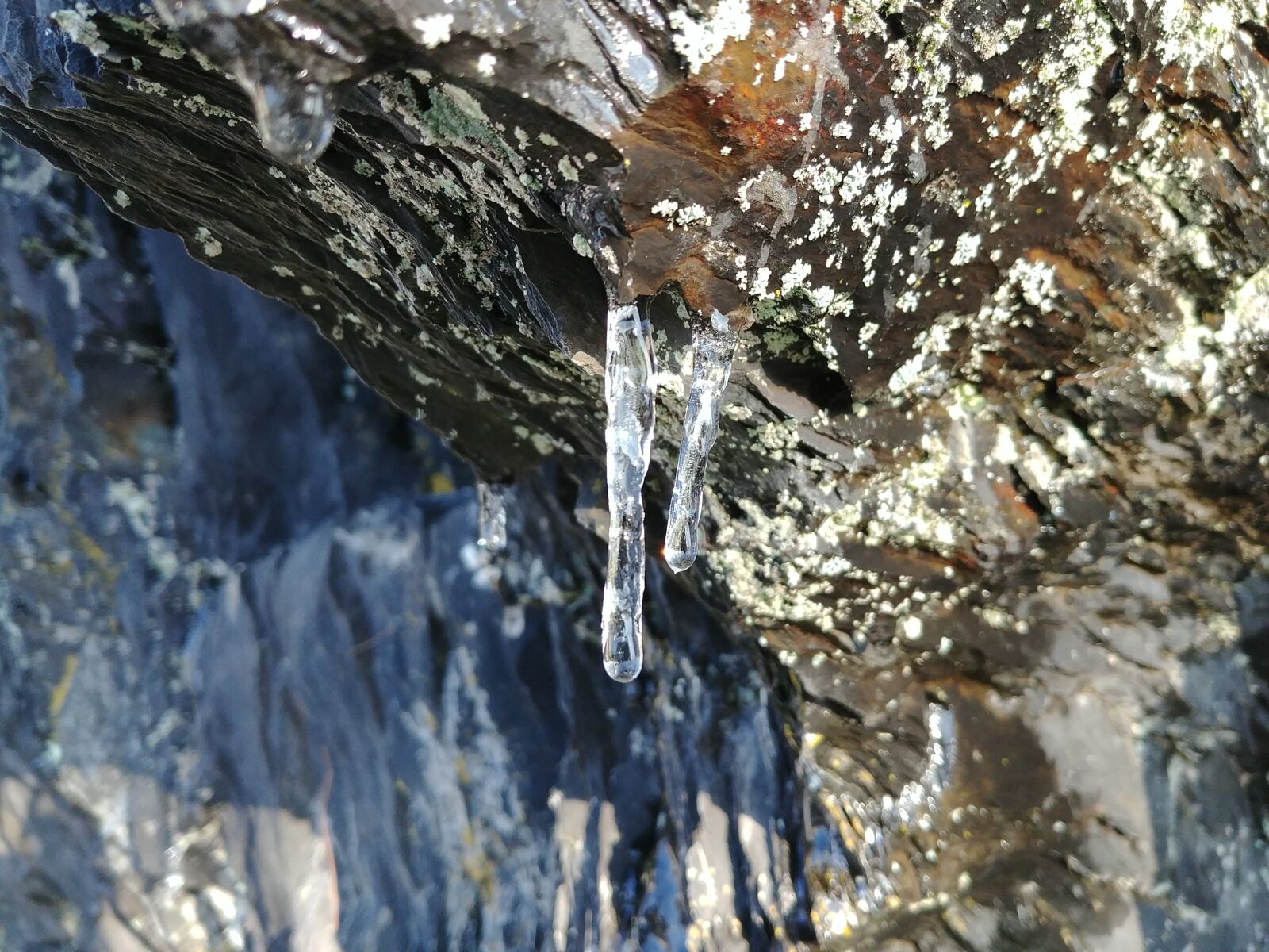 LG G6 sample photo. Ice, macro, mountain, snow photography