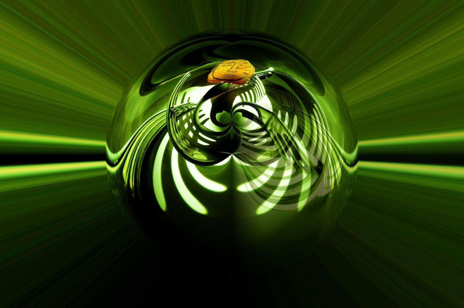 Canon EOS 450D (EOS Rebel XSi / EOS Kiss X2) sample photo. Abstract, art, green photography