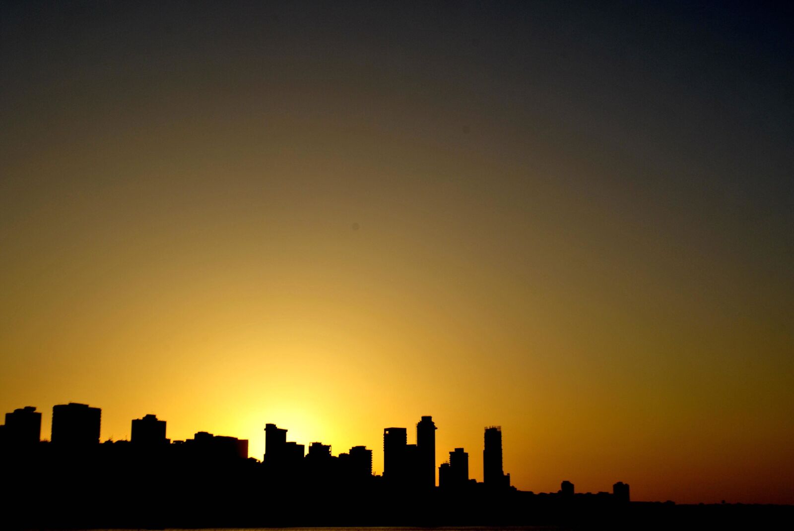 Nikon D3000 sample photo. Sunset, building, city, architecture photography