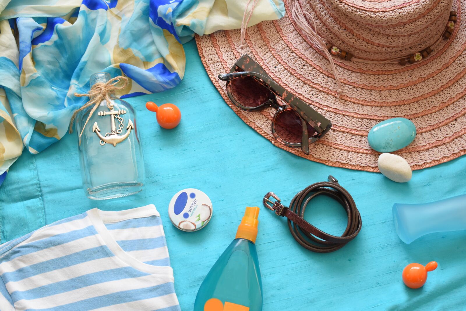 Nikon D3400 sample photo. Summer, summer flat lay photography
