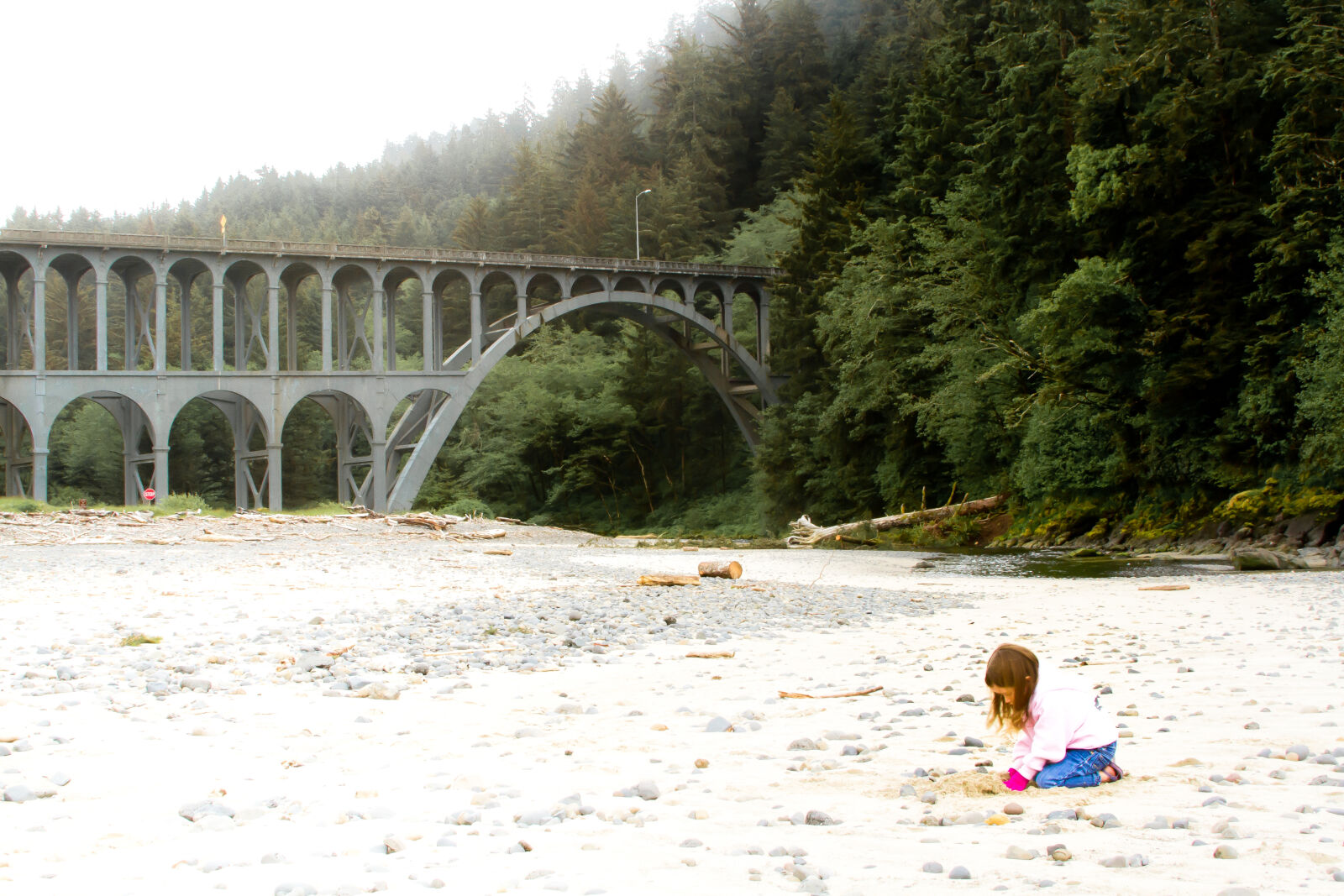 Canon EF 28-135mm F3.5-5.6 IS USM sample photo. Bridge, sand photography