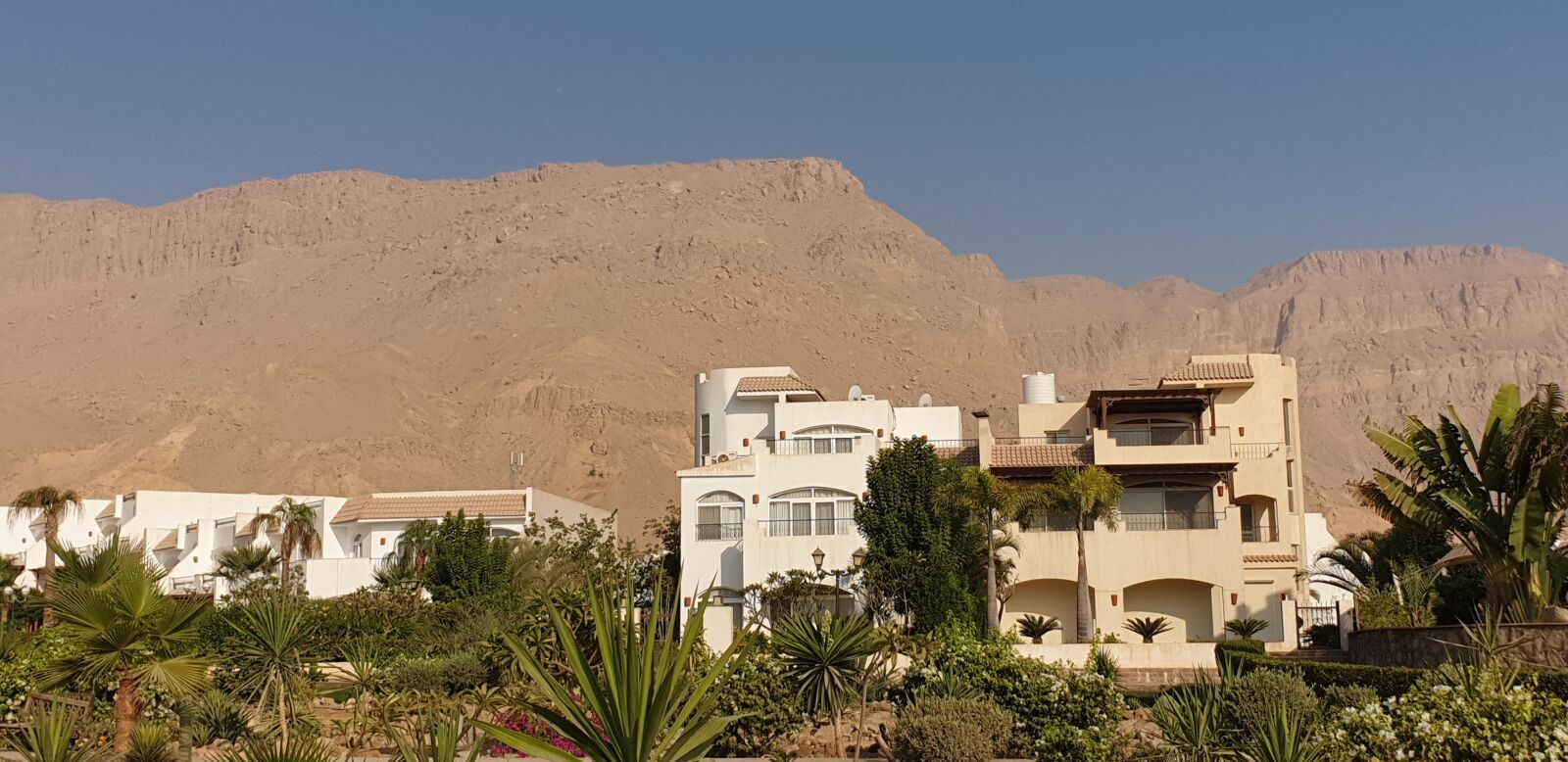 Samsung Galaxy Note9 sample photo. House, mountain, palms photography