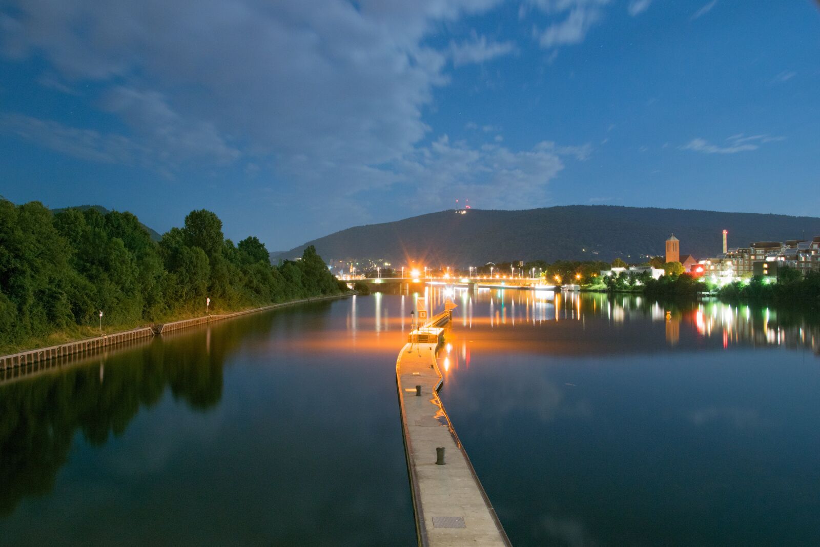Nikon D5300 sample photo. Heidelberg, night, reflexion photography