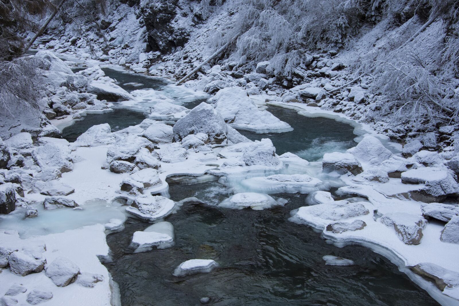 Nikon D7200 sample photo. Ice, water, ice flow photography