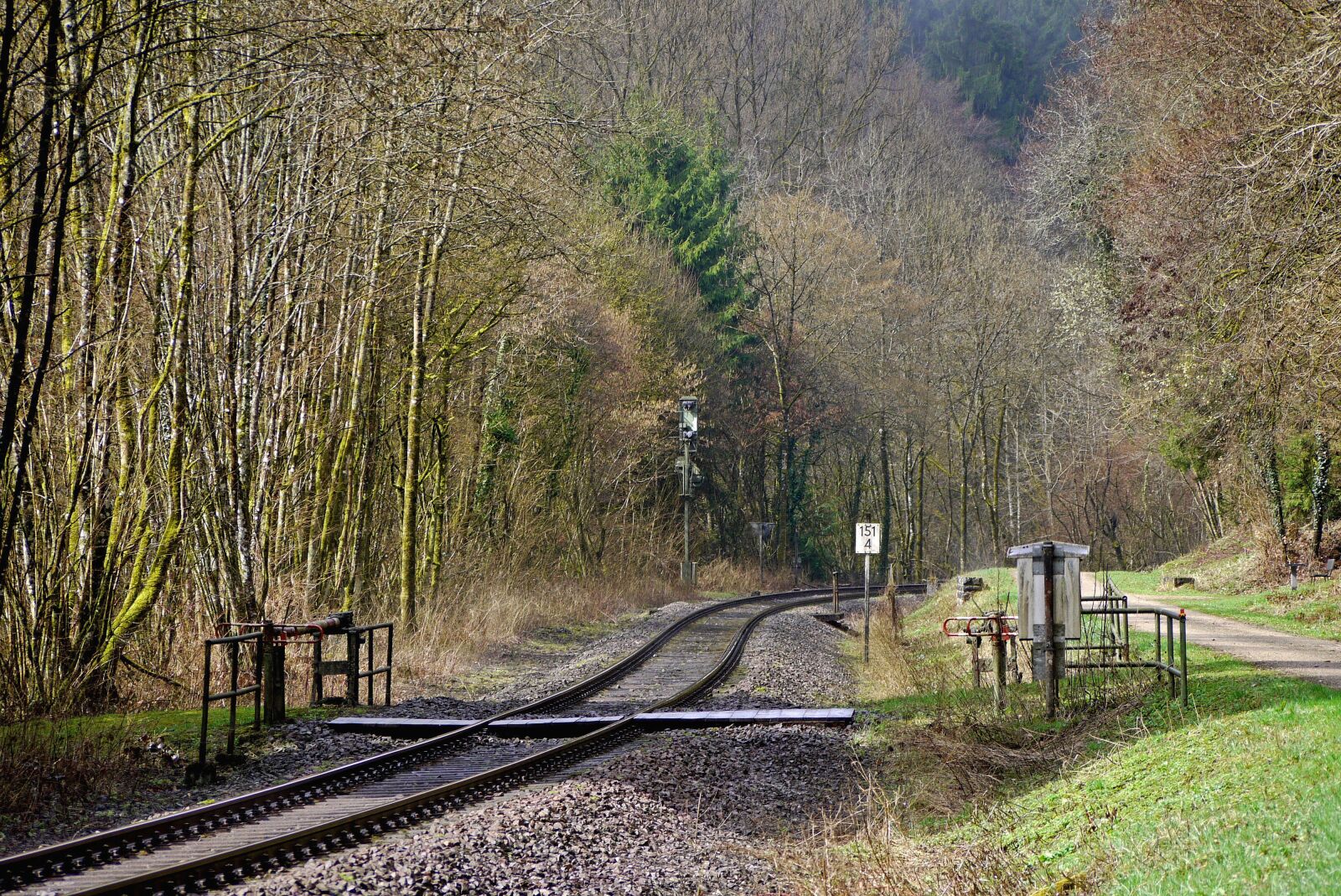 Panasonic Lumix DMC-G1 sample photo. Railway line, romantic, south photography
