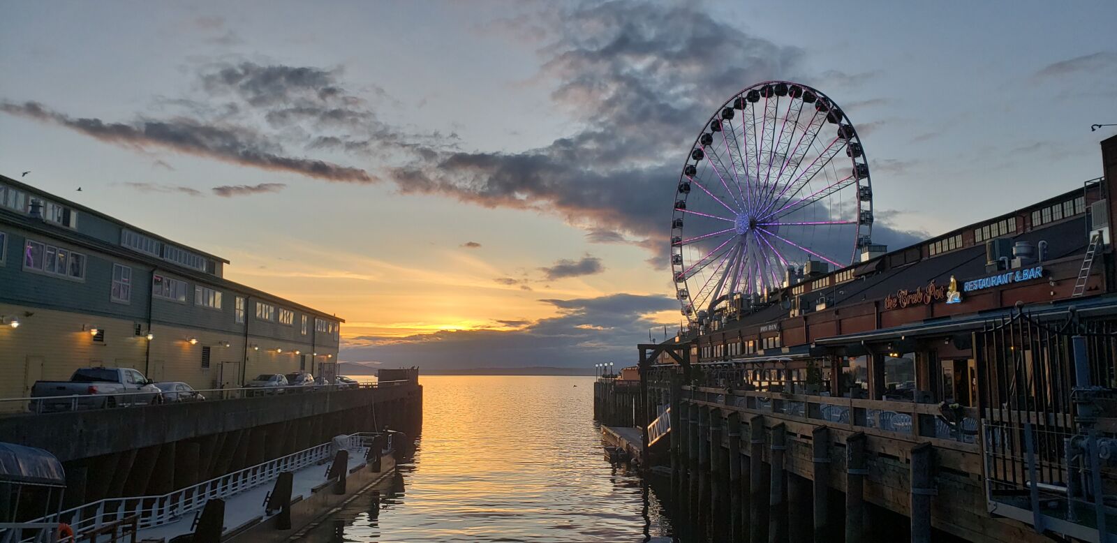 Samsung Galaxy S9 sample photo. Seattle, waterfront, ocean photography