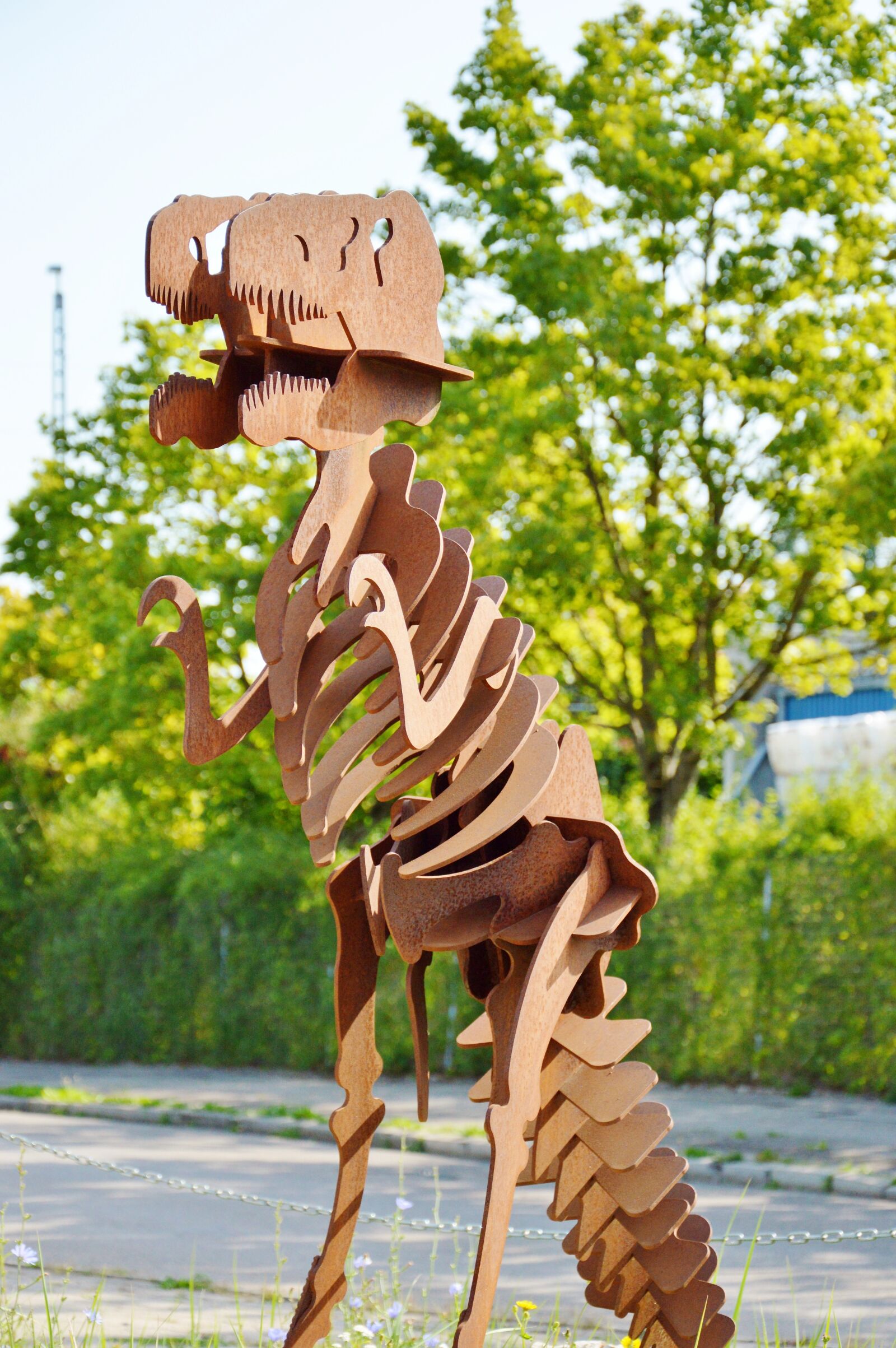 Nikon D3200 sample photo. Dinosaur, sculpture, dino photography