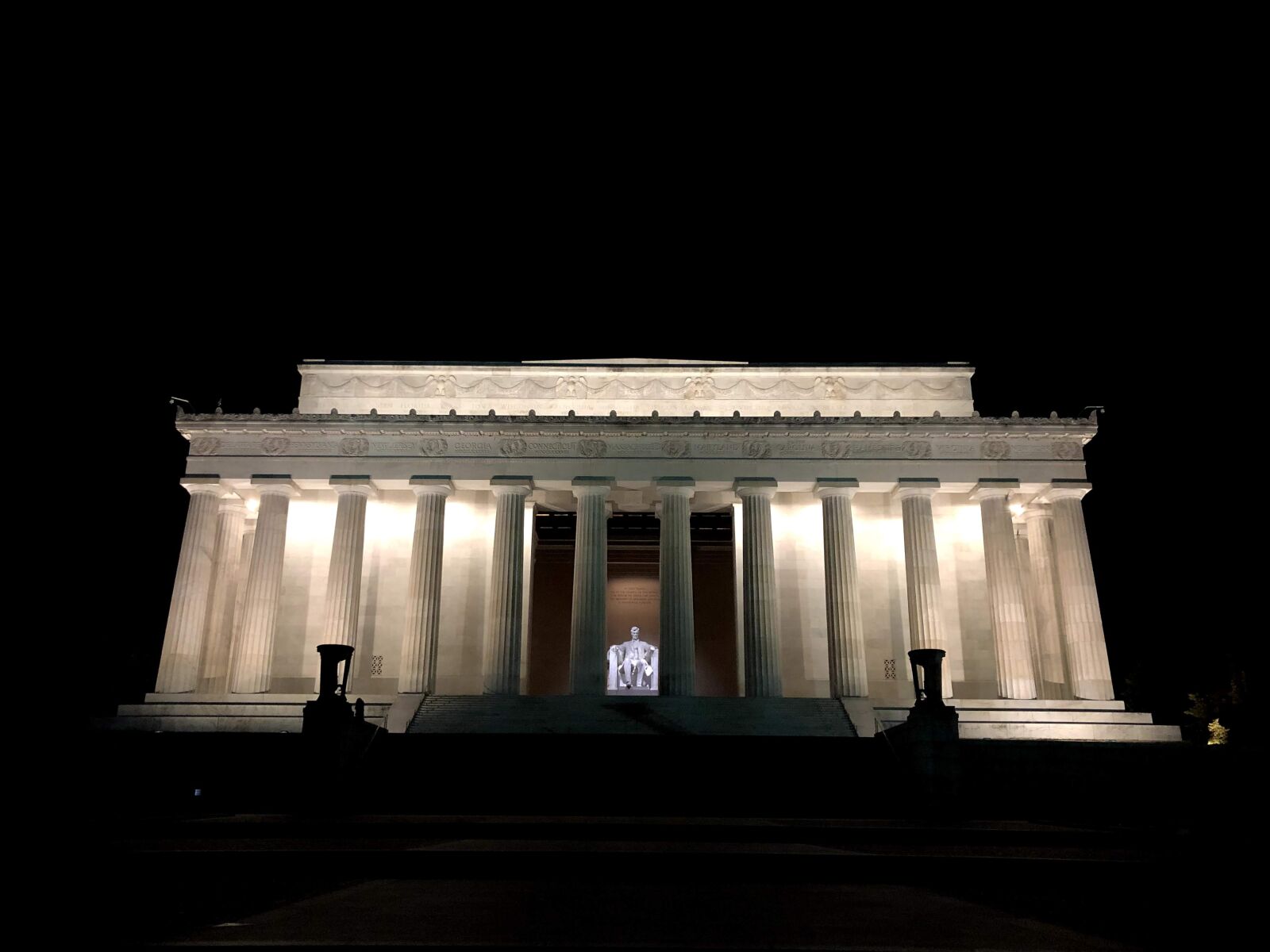 Apple iPhone 8 Plus sample photo. Lincoln memorial, washington, monument photography