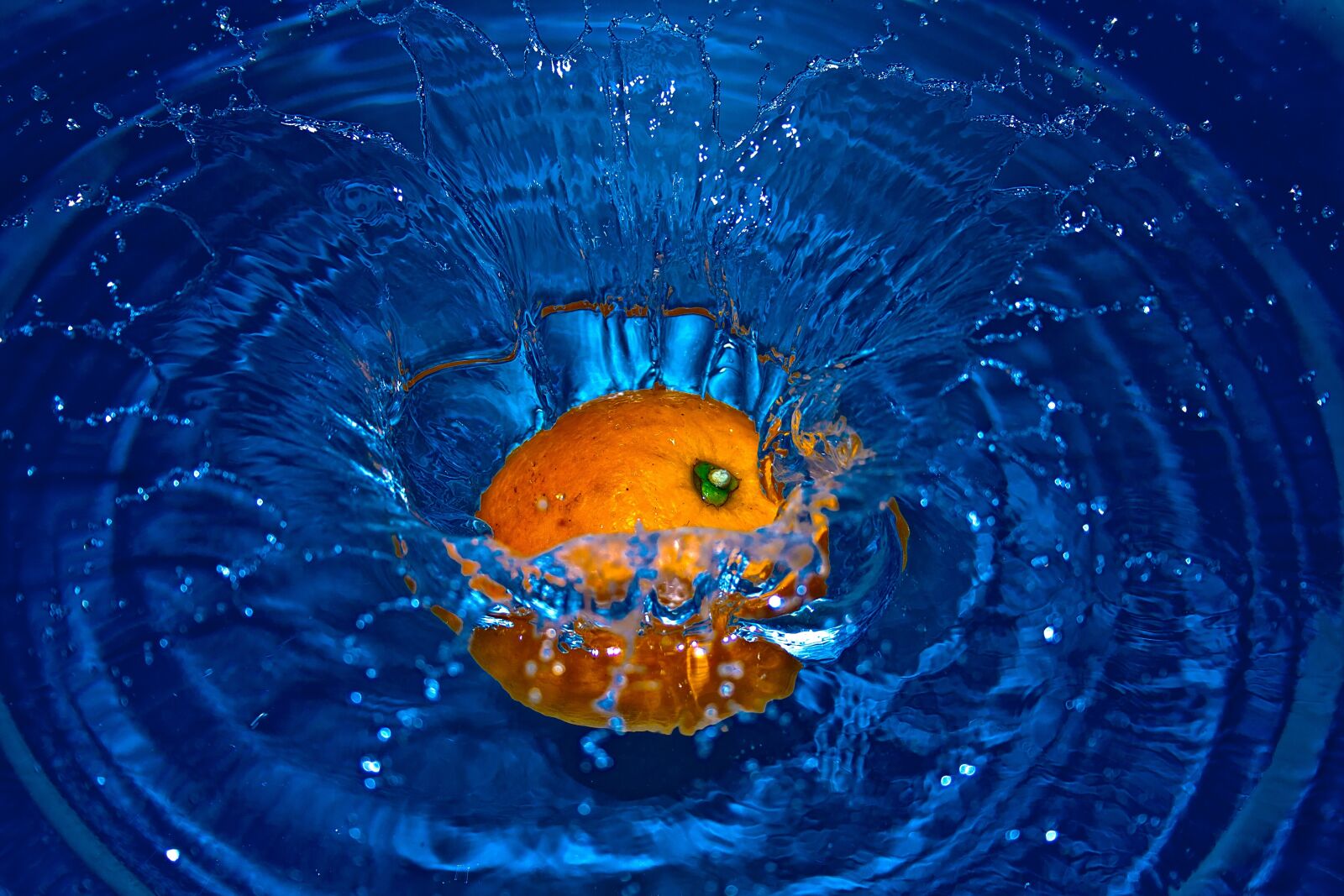Canon EOS 400D (EOS Digital Rebel XTi / EOS Kiss Digital X) sample photo. Water, blue, transparent, fruits photography