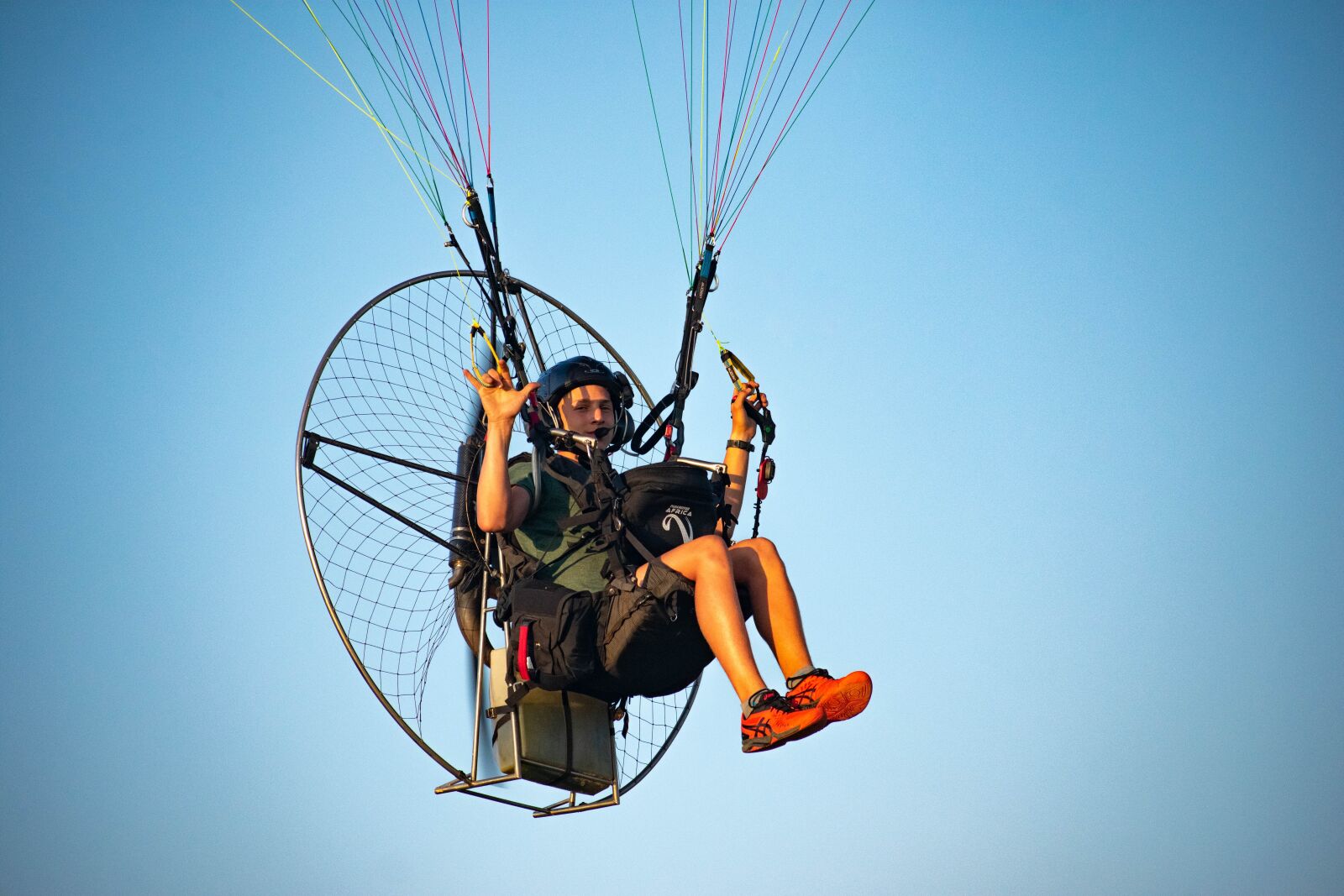 Nikon D3400 sample photo. Paramotor, flight, paragliding photography