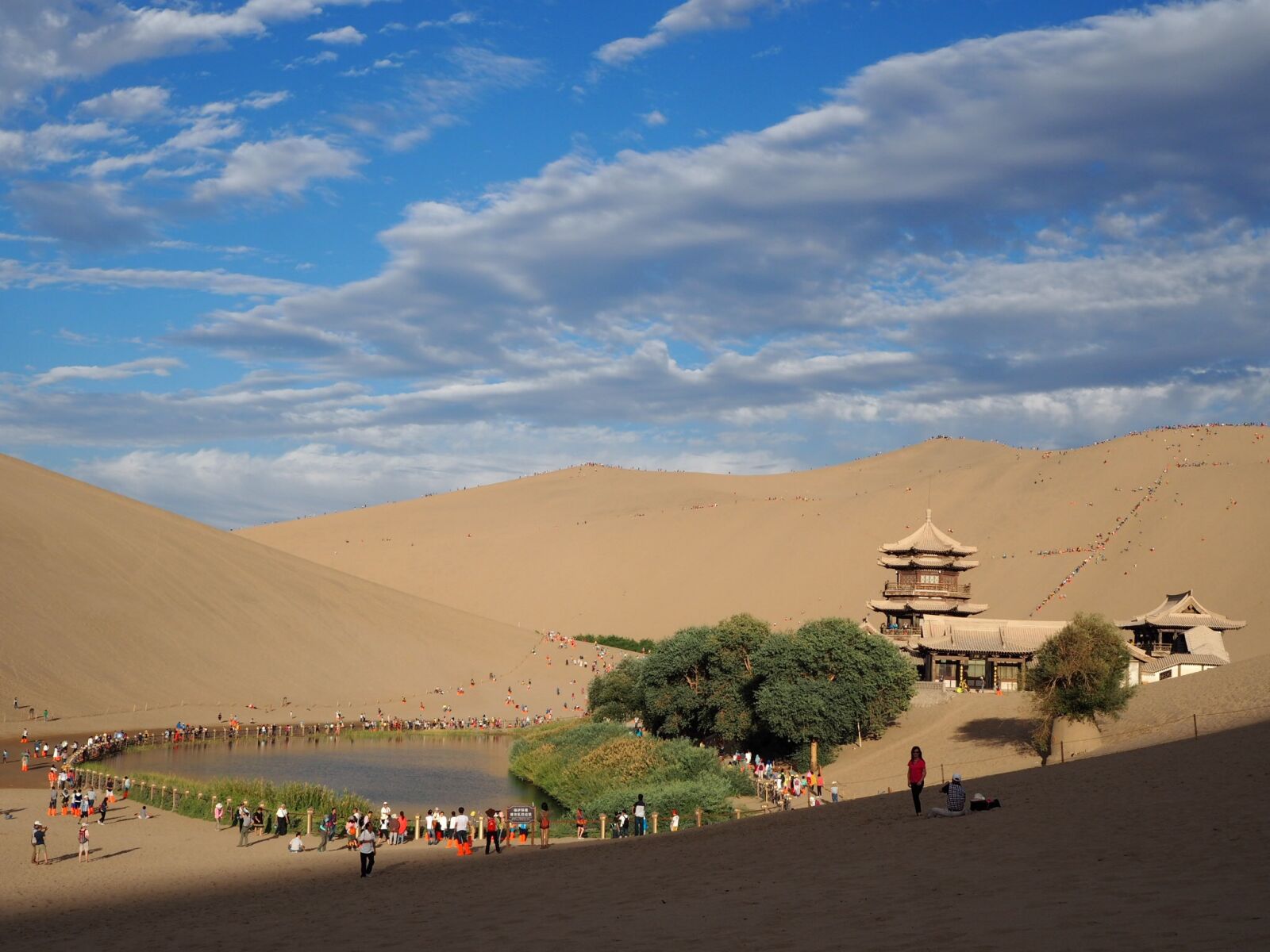 Olympus OM-D E-M10 sample photo. China, desert, crescent bay photography