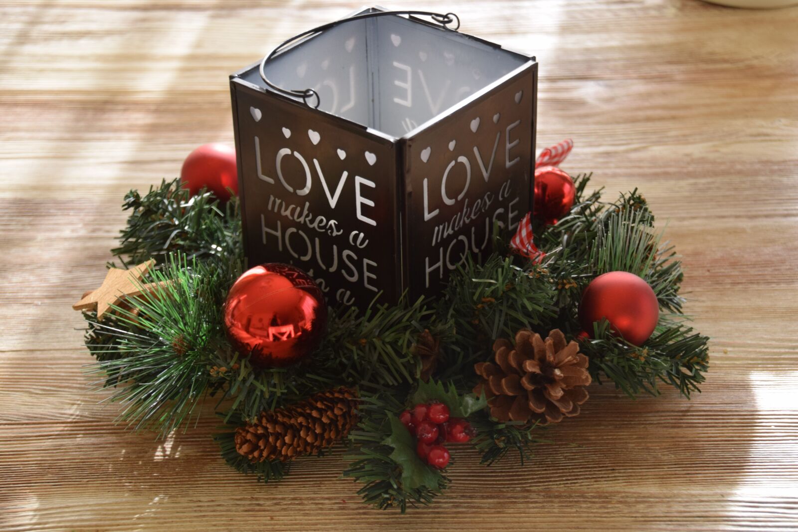 Nikon D5300 sample photo. Christmas, decoration, cones photography