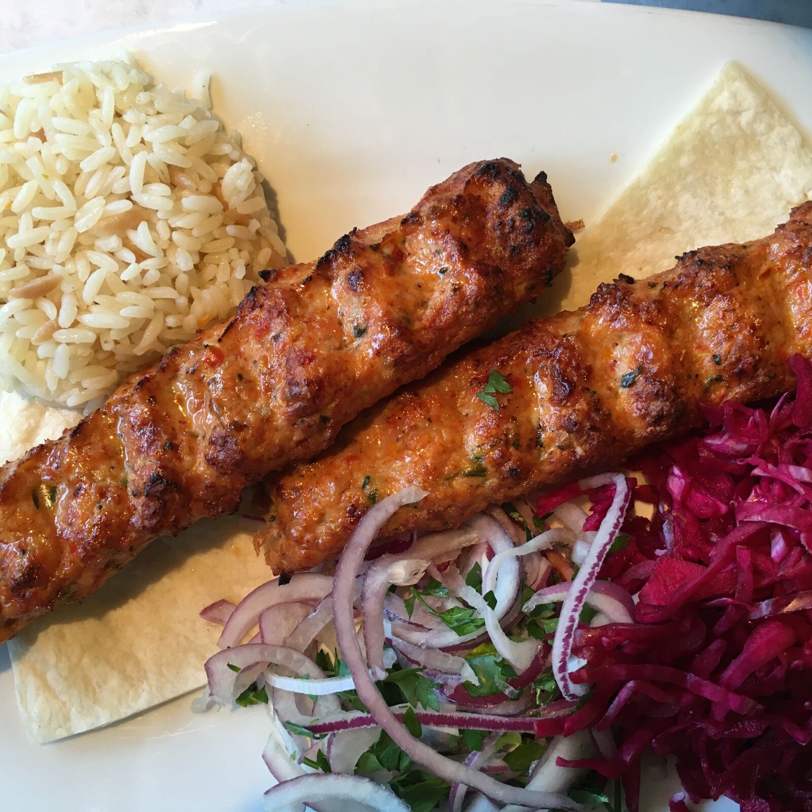 Apple iPhone 6s sample photo. Chicken, shish, kebob photography