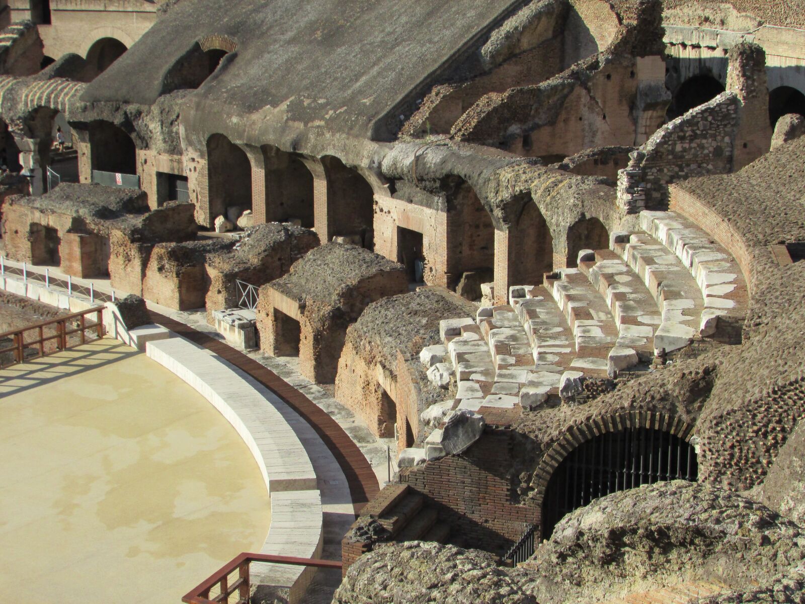 Canon PowerShot SX400 IS sample photo. Colosseum, inside, rome photography