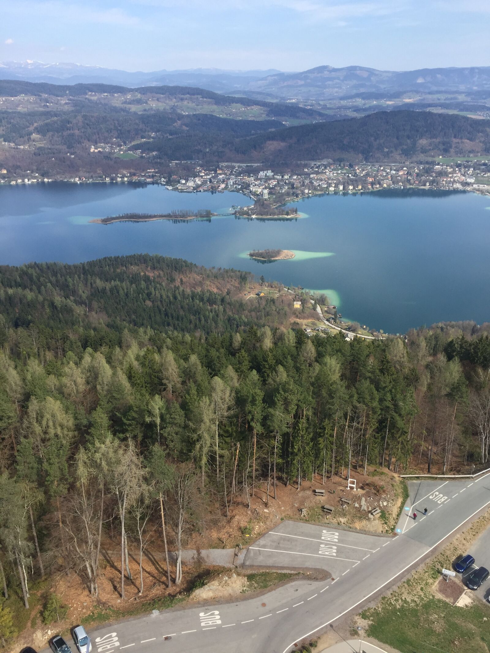 Apple iPhone 6 sample photo. Carinthia, lake, tower photography