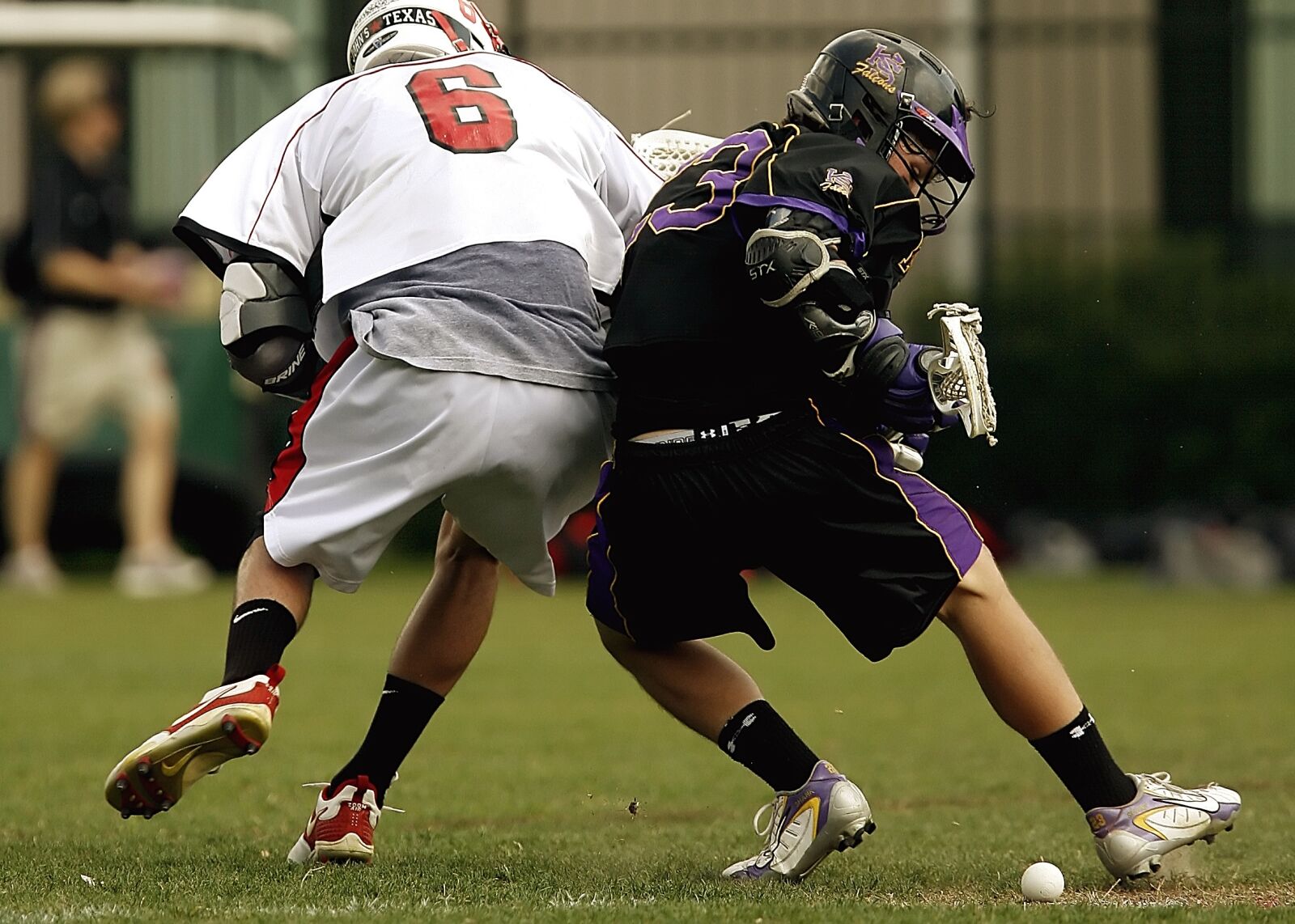 Canon EOS-1D Mark II N sample photo. Lacrosse, competition, collision photography