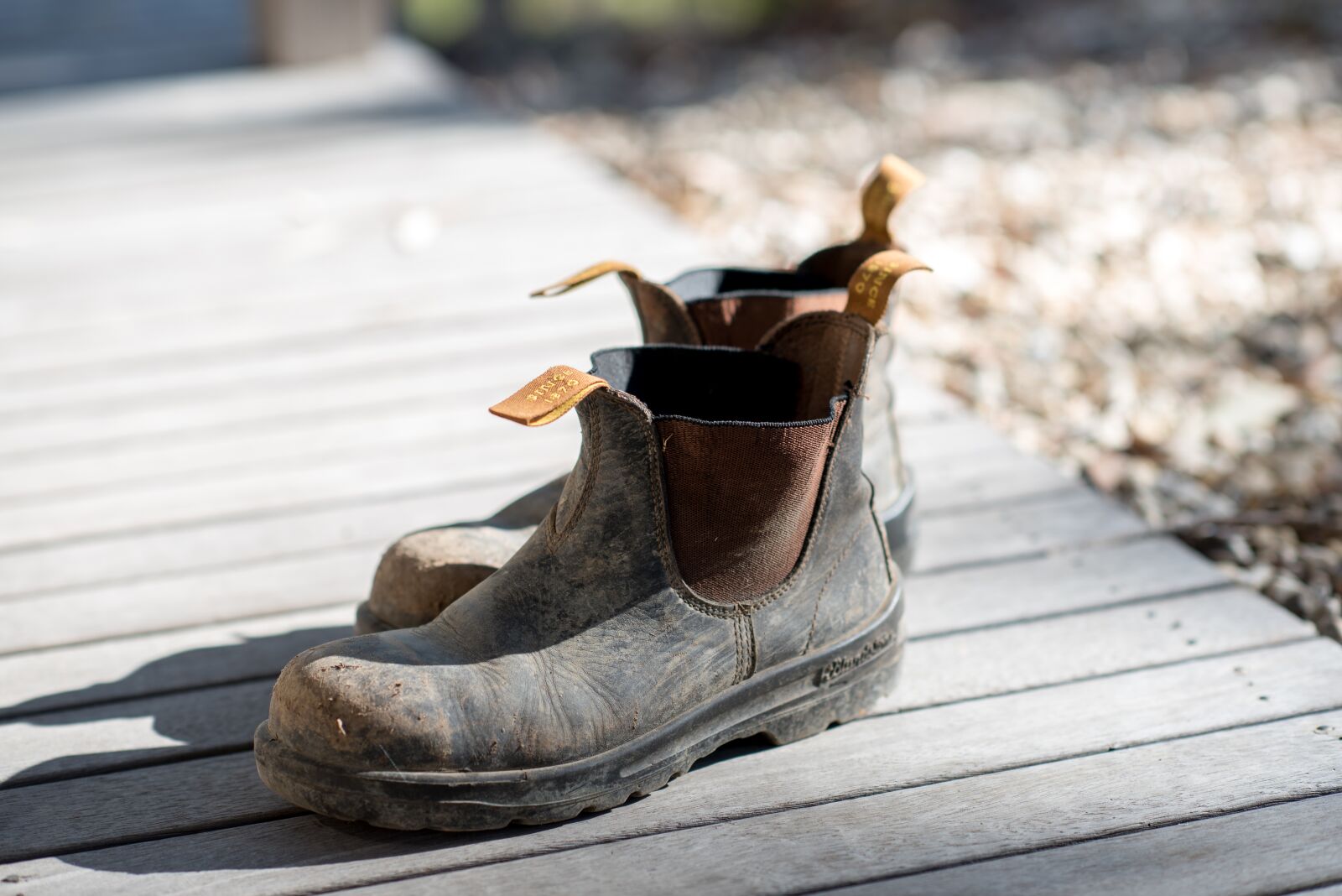 Nikon D750 sample photo. Boots, blundstone, work boots photography