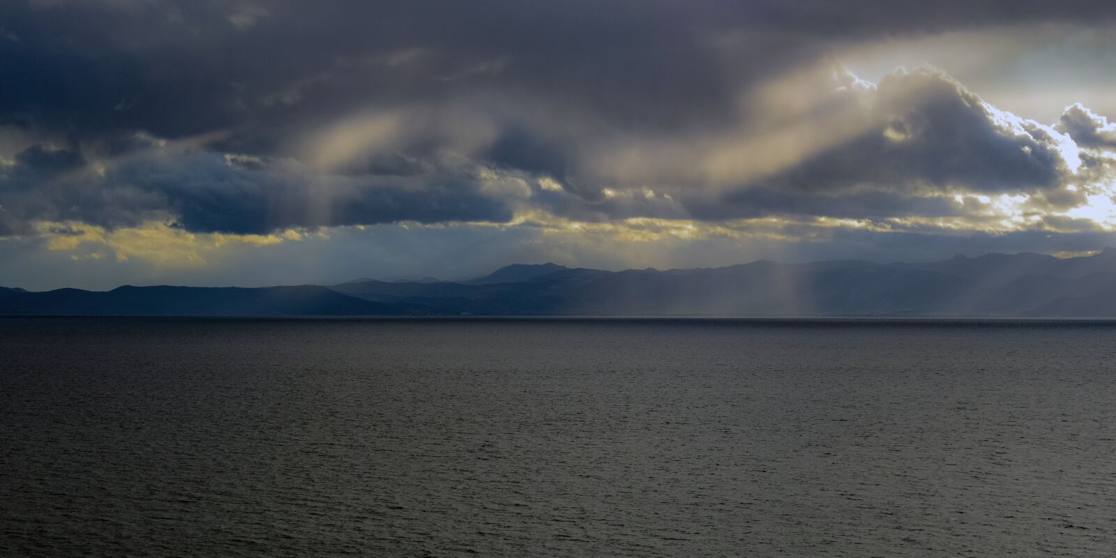 Nikon D3300 sample photo. Lake ohrid, storm, landscape photography